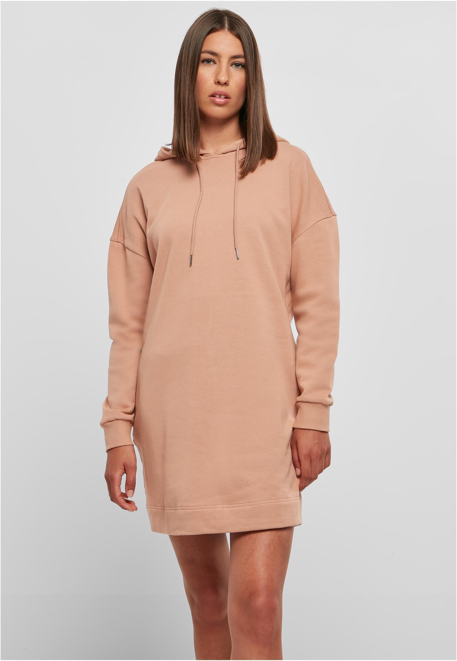 Urban Classics Women's Amber Colored Organic Oversized Terry Hooded Dress