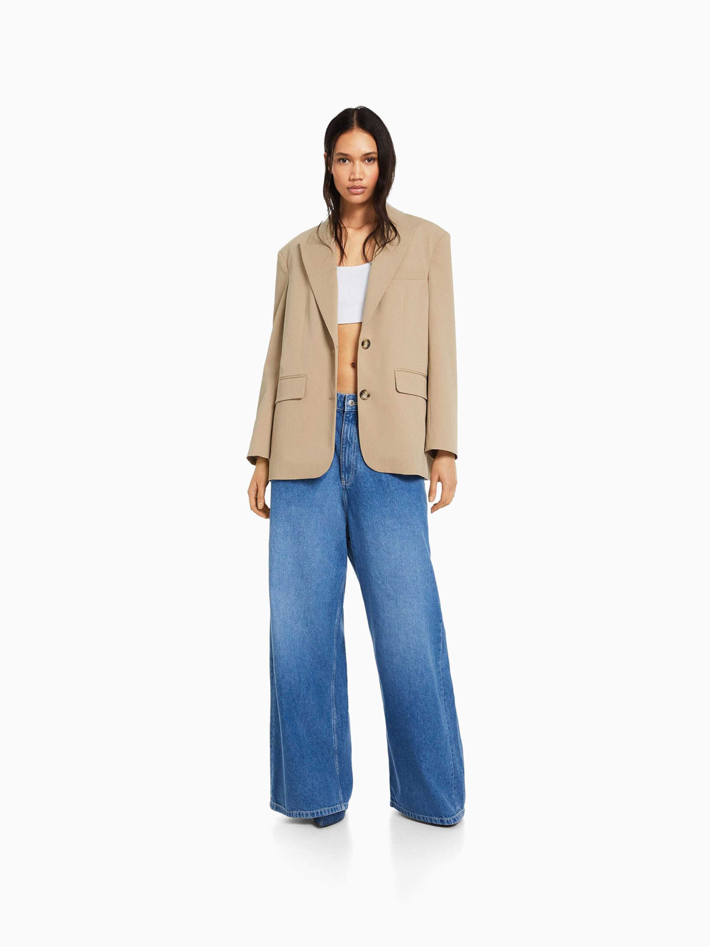 Bershka Blazer mokka