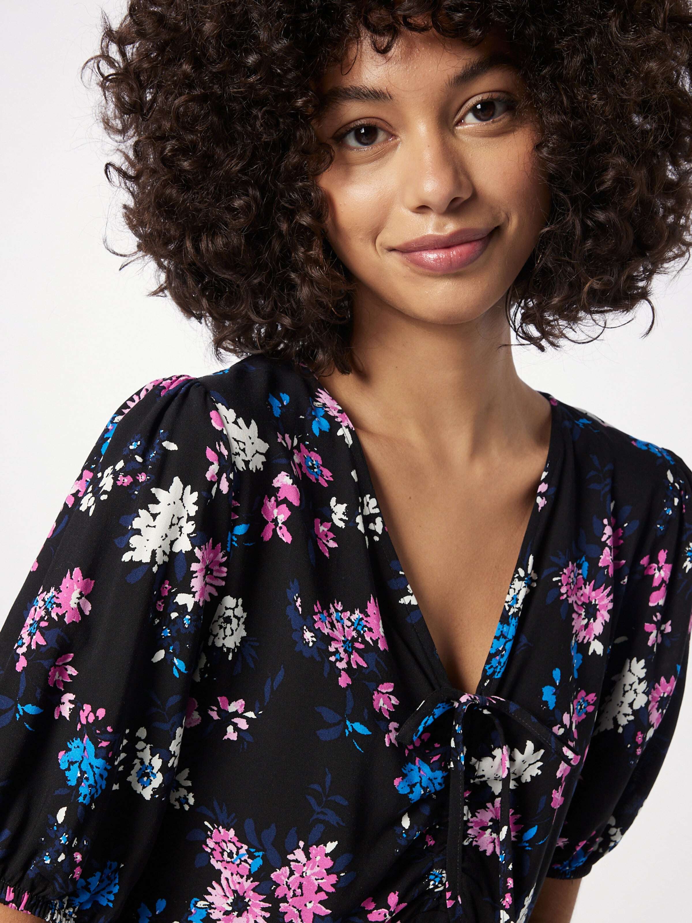 b.young Obleka 'JOELLA' modra / roza / črna / bela