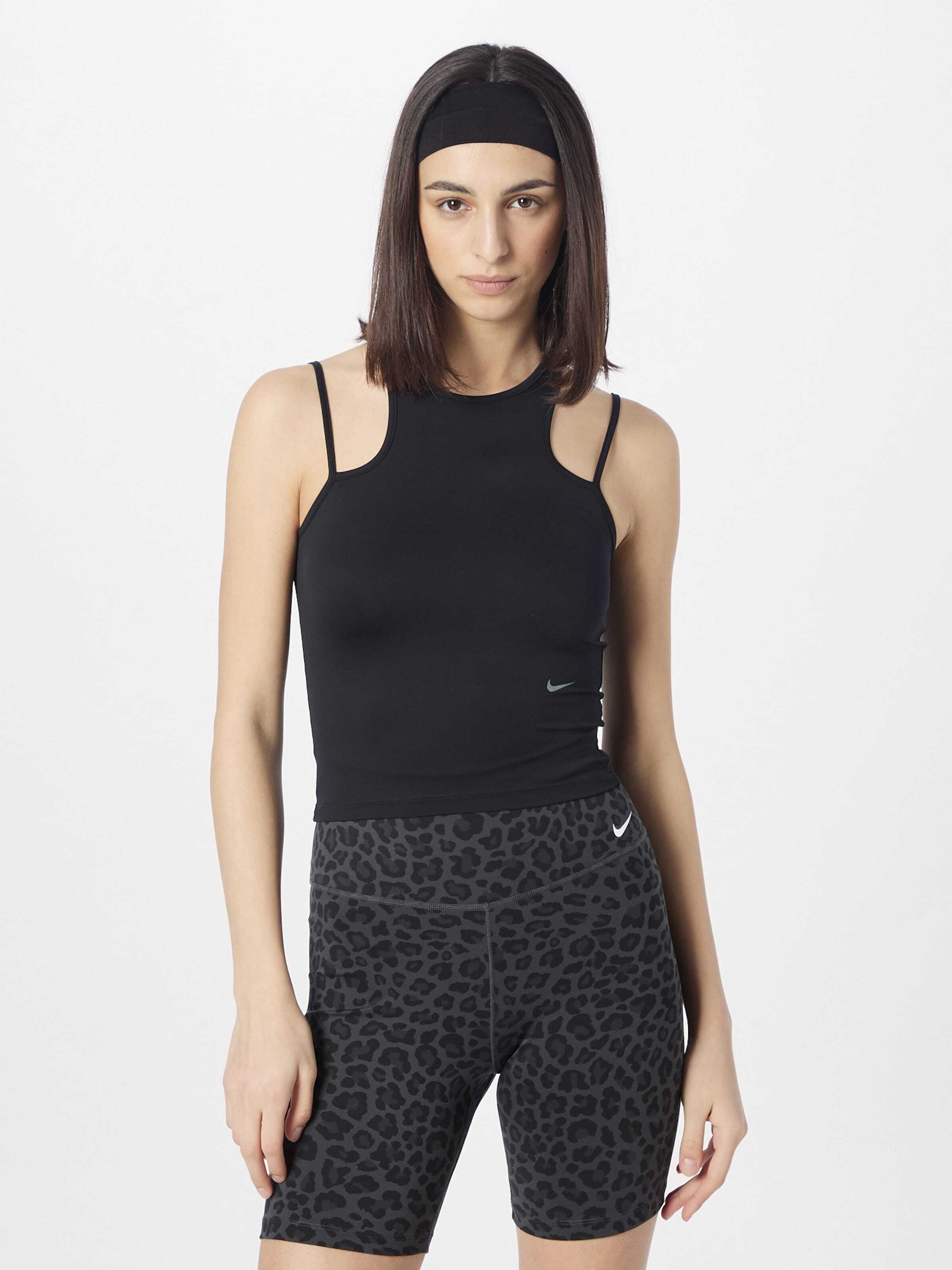 NIKE Športni top siva / črna