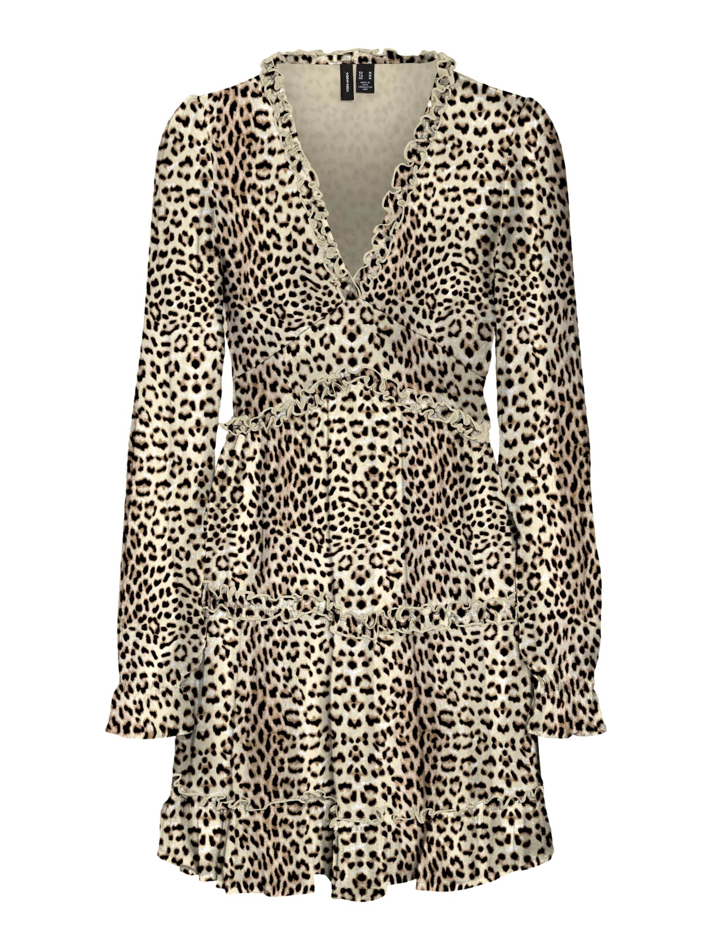 VERO MODA Obleka 'SMILLA' bež / črna