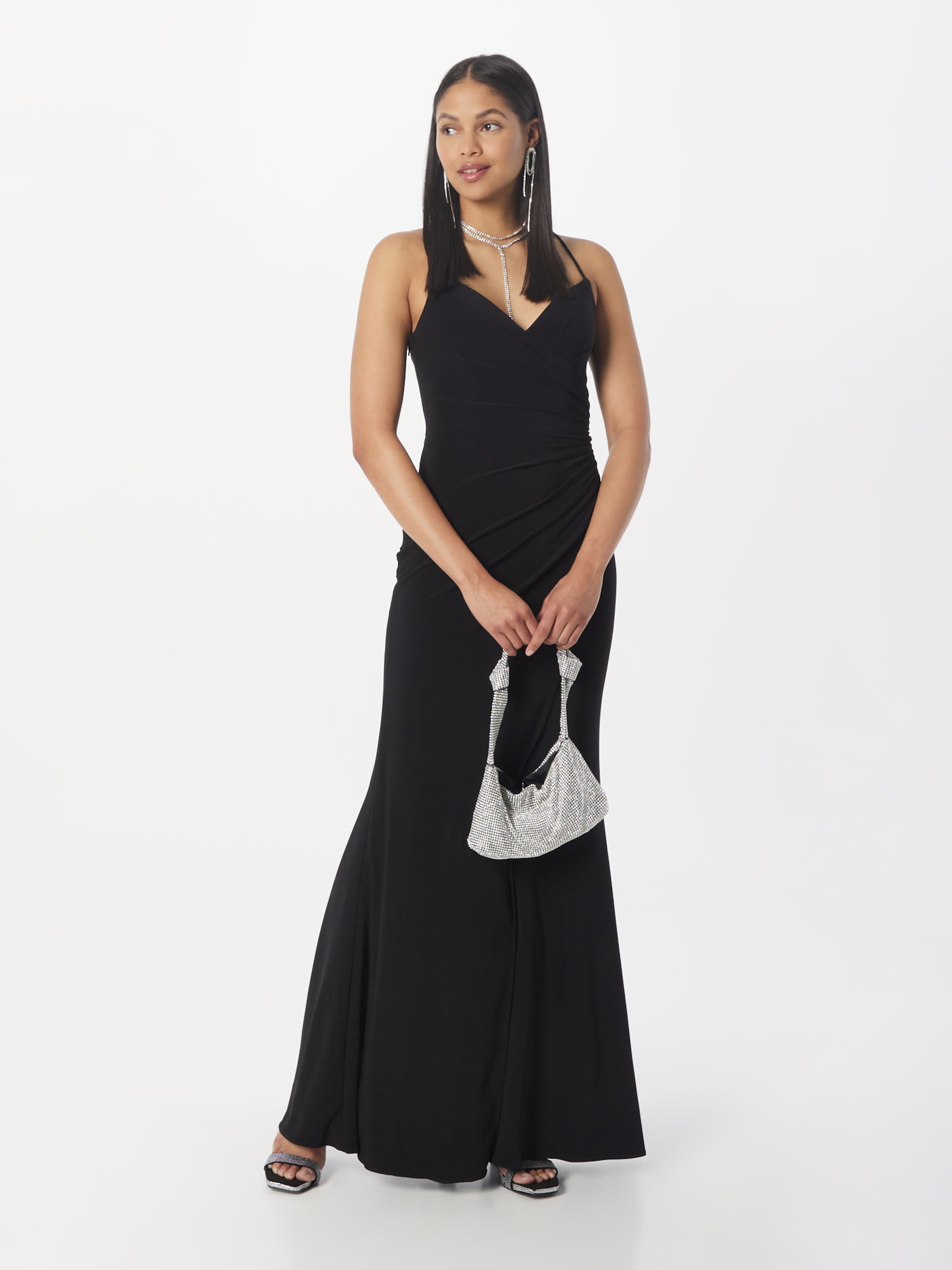 LUXUAR Večerna obleka črna