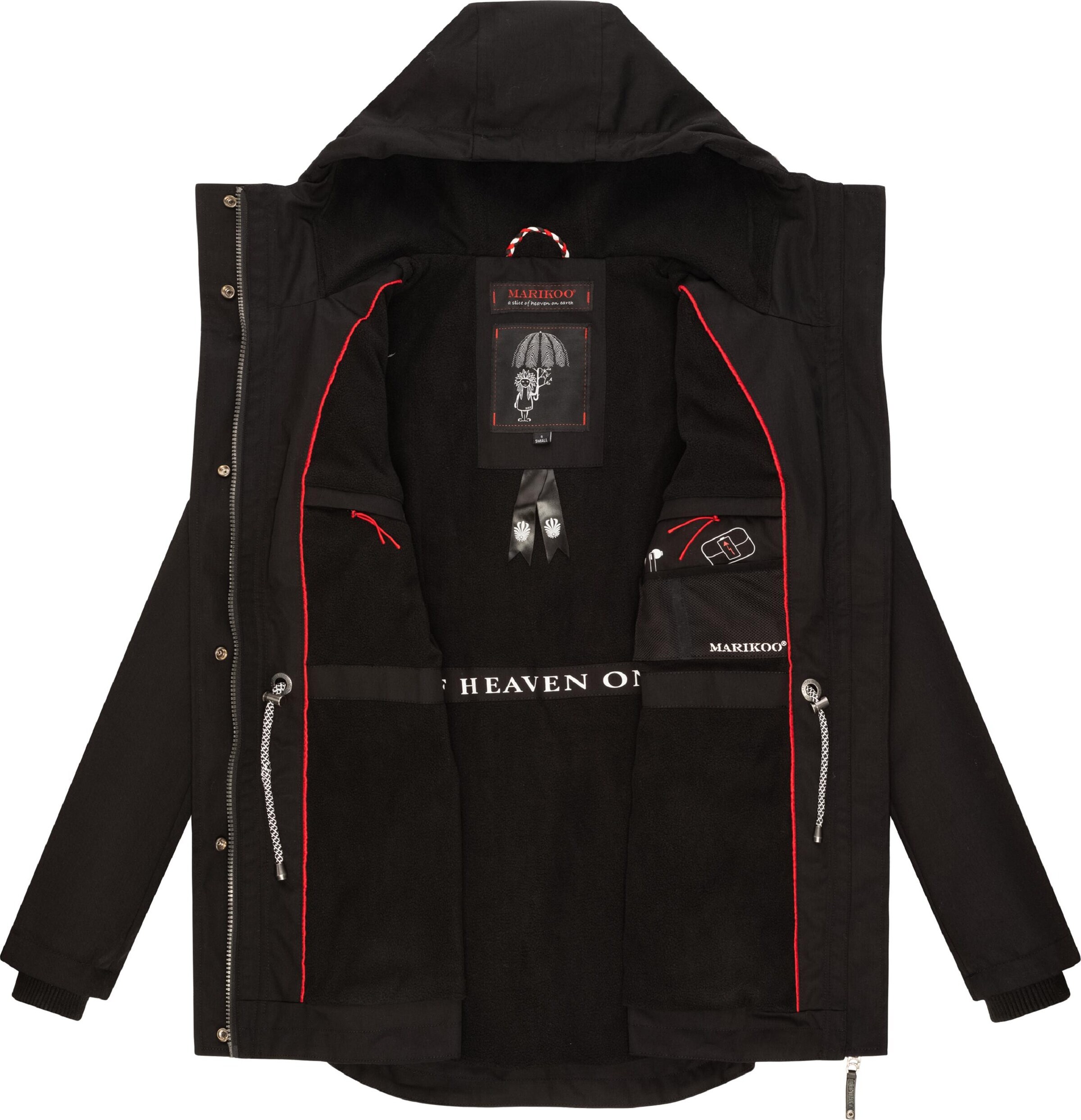 MARIKOO Prehodna jakna 'Babetaa' črna