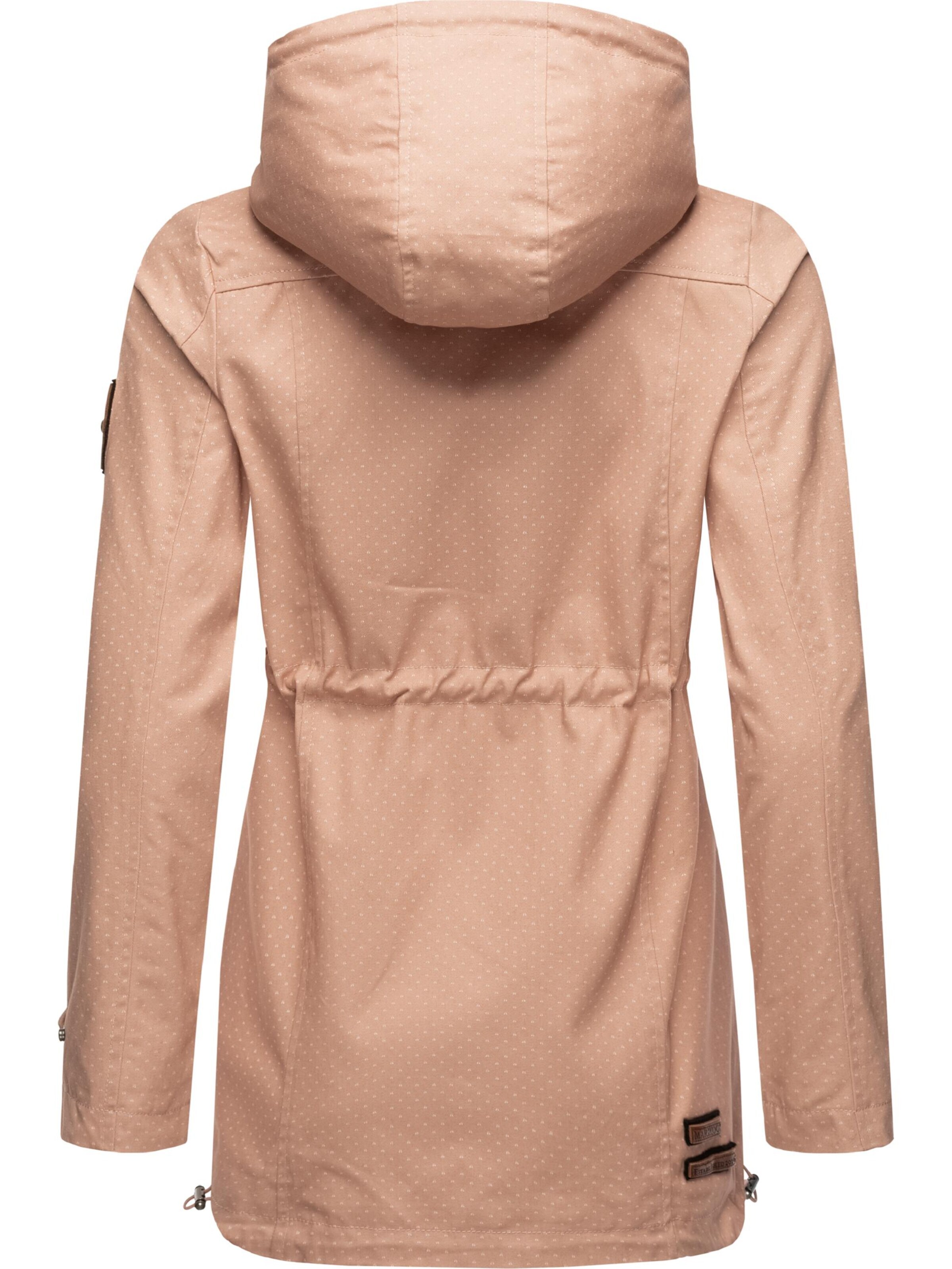 MARIKOO Prehodna jakna 'Nyokoo' roza / bela