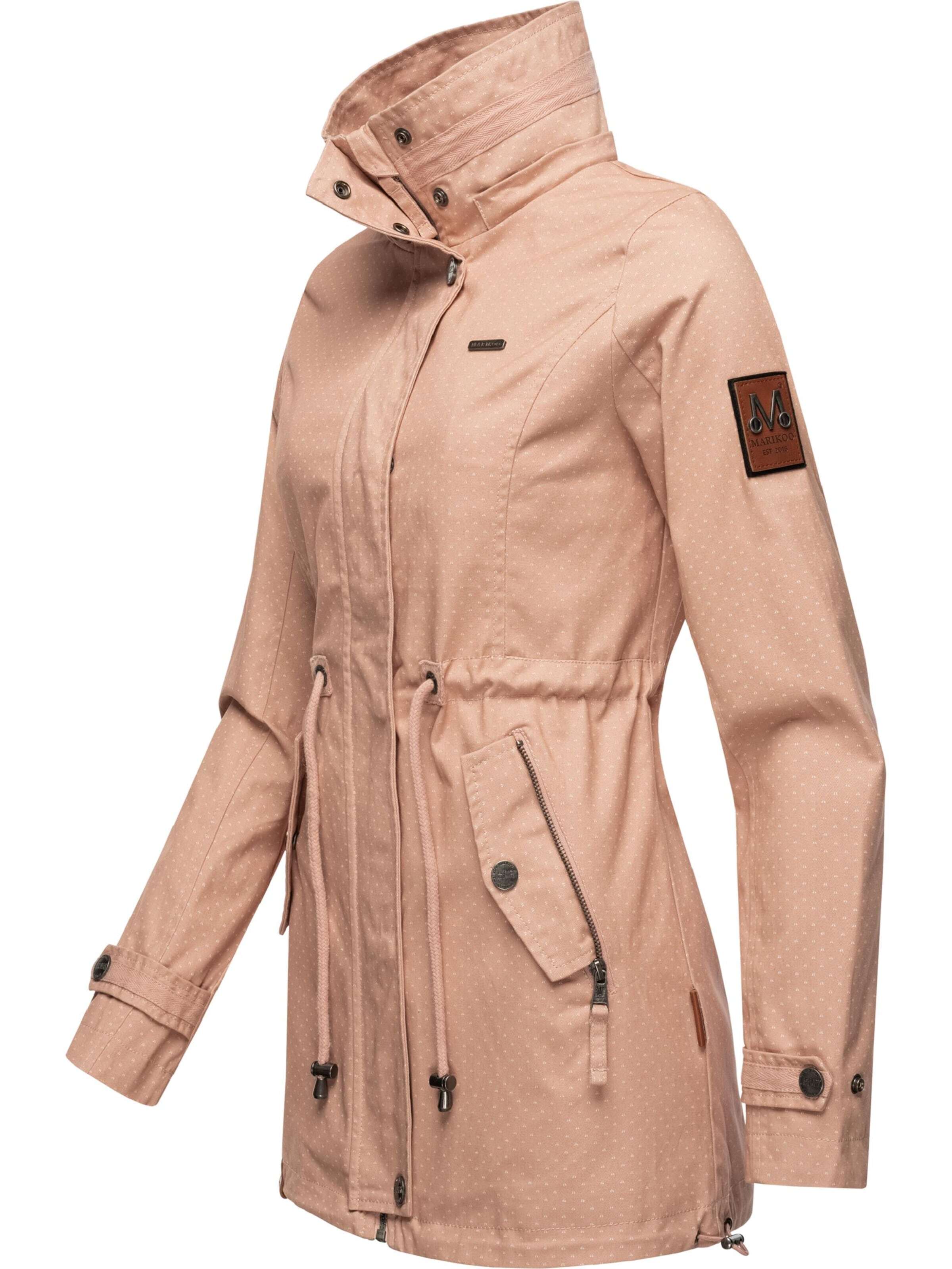 MARIKOO Prehodna jakna 'Nyokoo' roza / bela