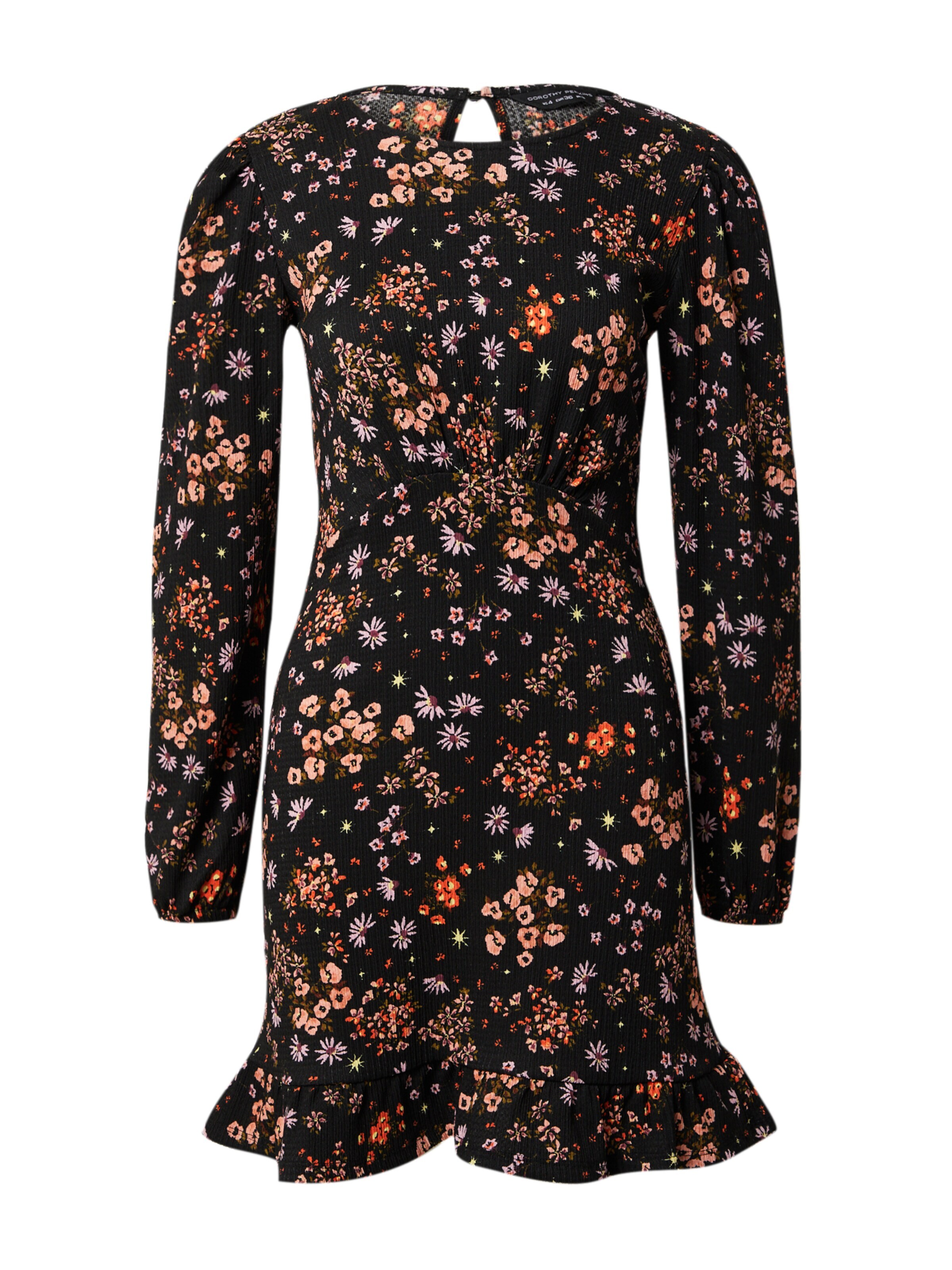 Dorothy Perkins Obleka pastelno oranžna / roza / črna / bela