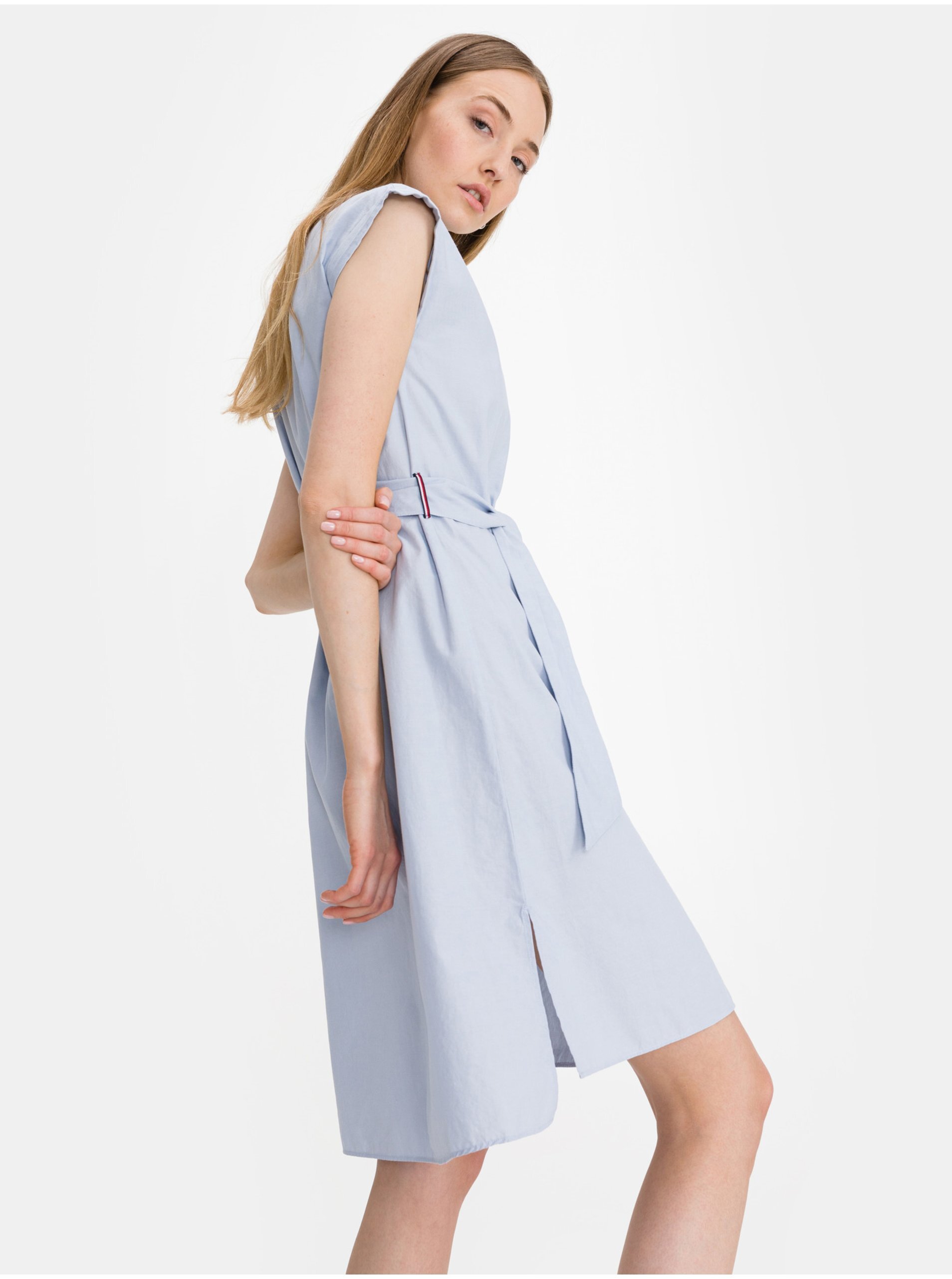 Oxford obleka Tommy Hilfiger - ženske