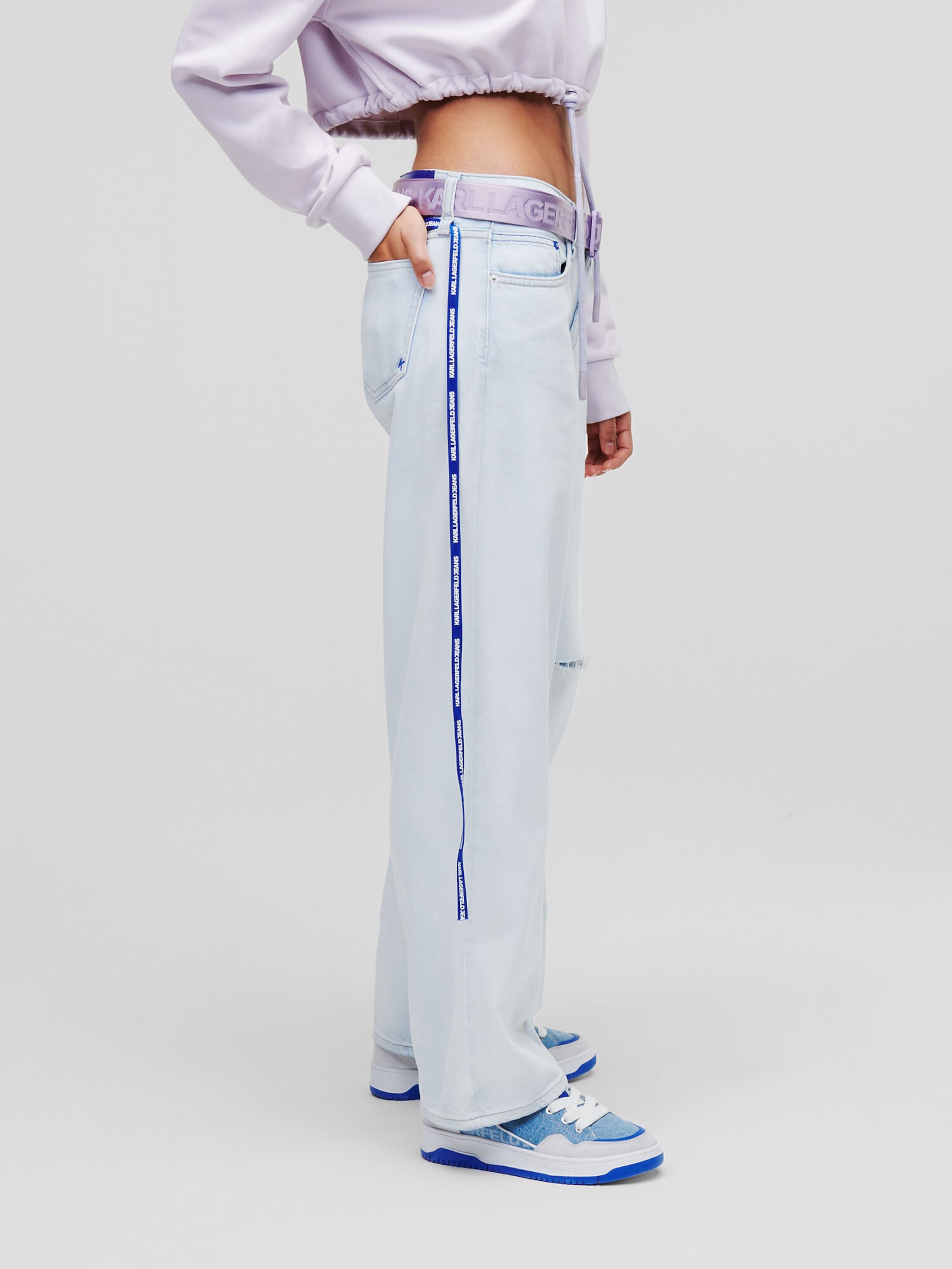 KARL LAGERFELD JEANS Kavbojke pastelno modra