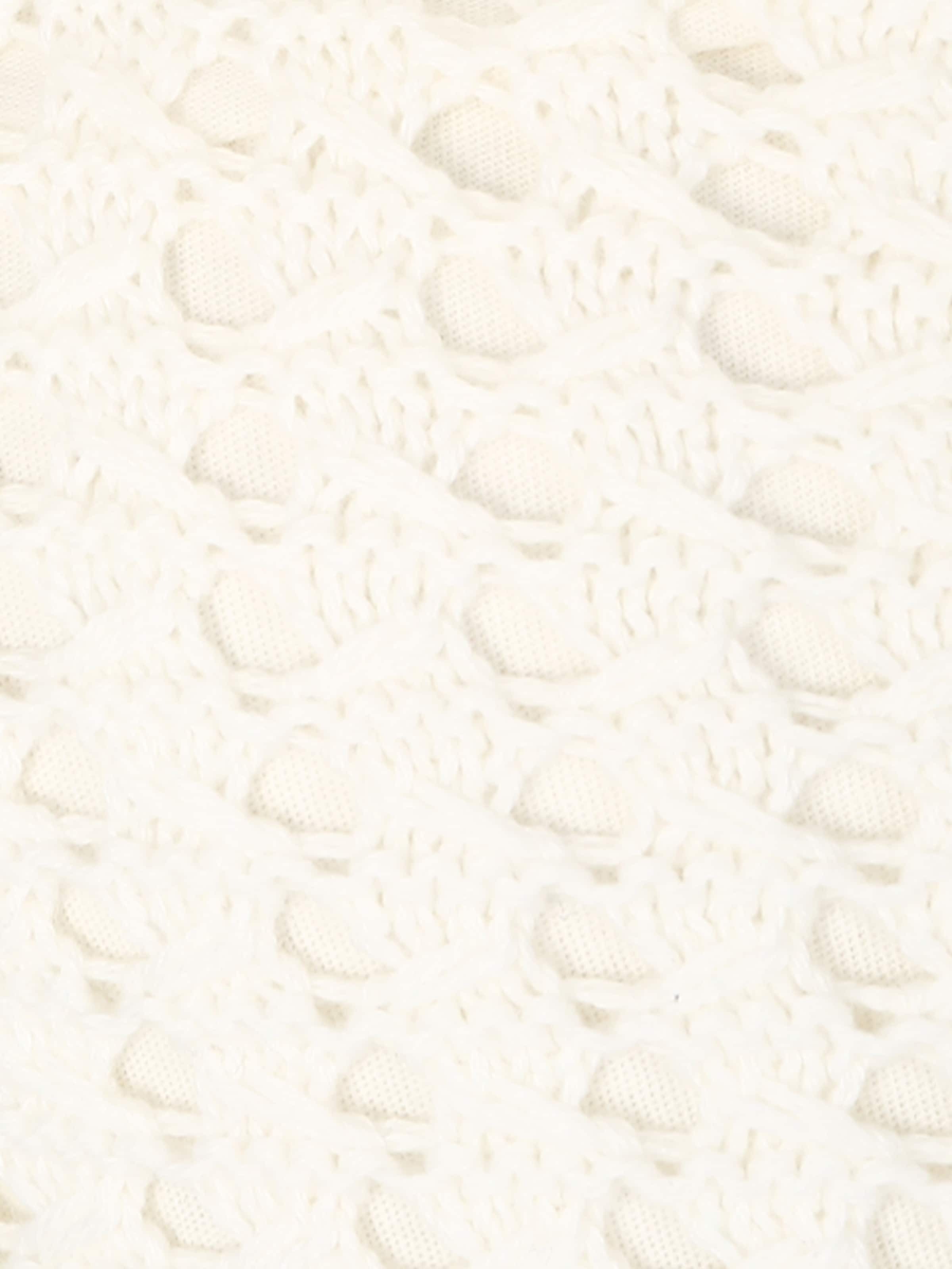 Gap Petite Pletena obleka off-bela