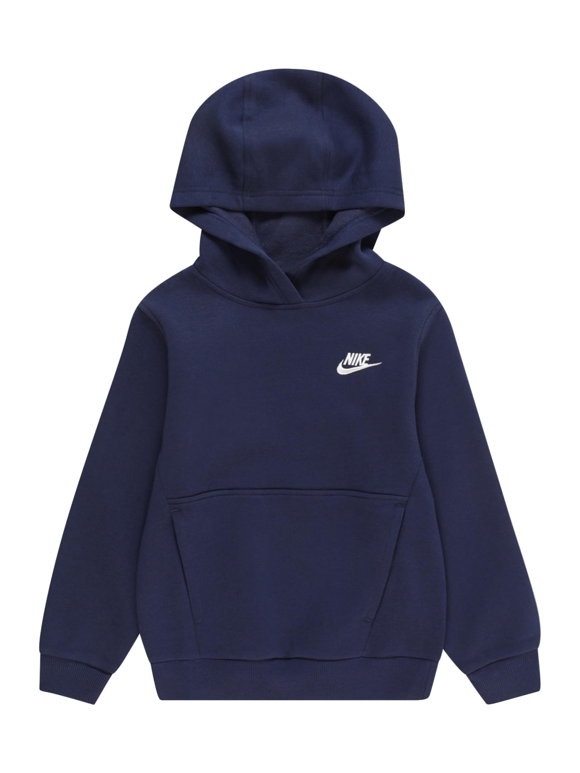 Nike Sportswear Majica 'Club Fleece' mornarska / bela