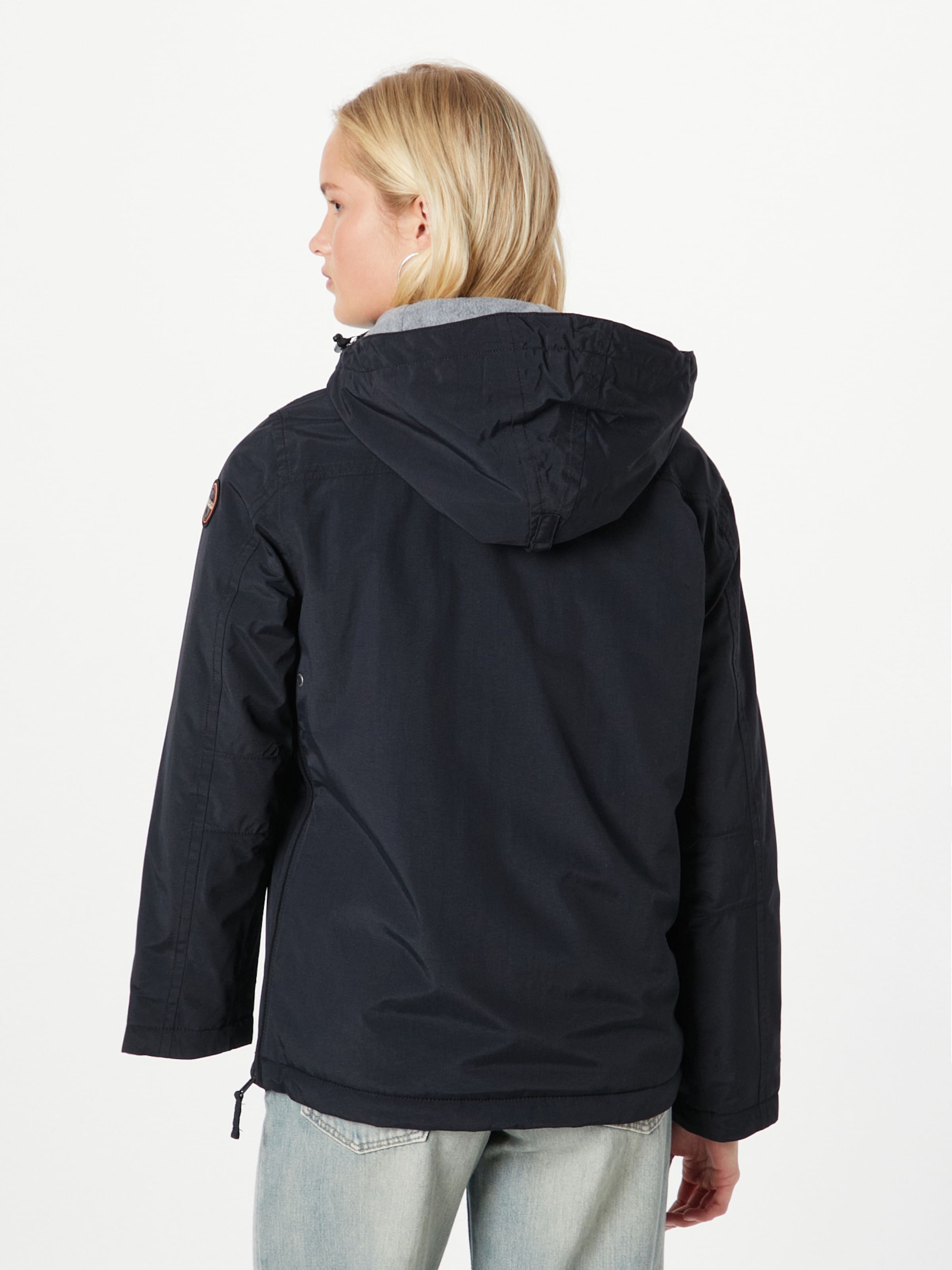 NAPAPIJRI Funkcionalna jakna 'Rainforest' bež / temno rdeča / črna