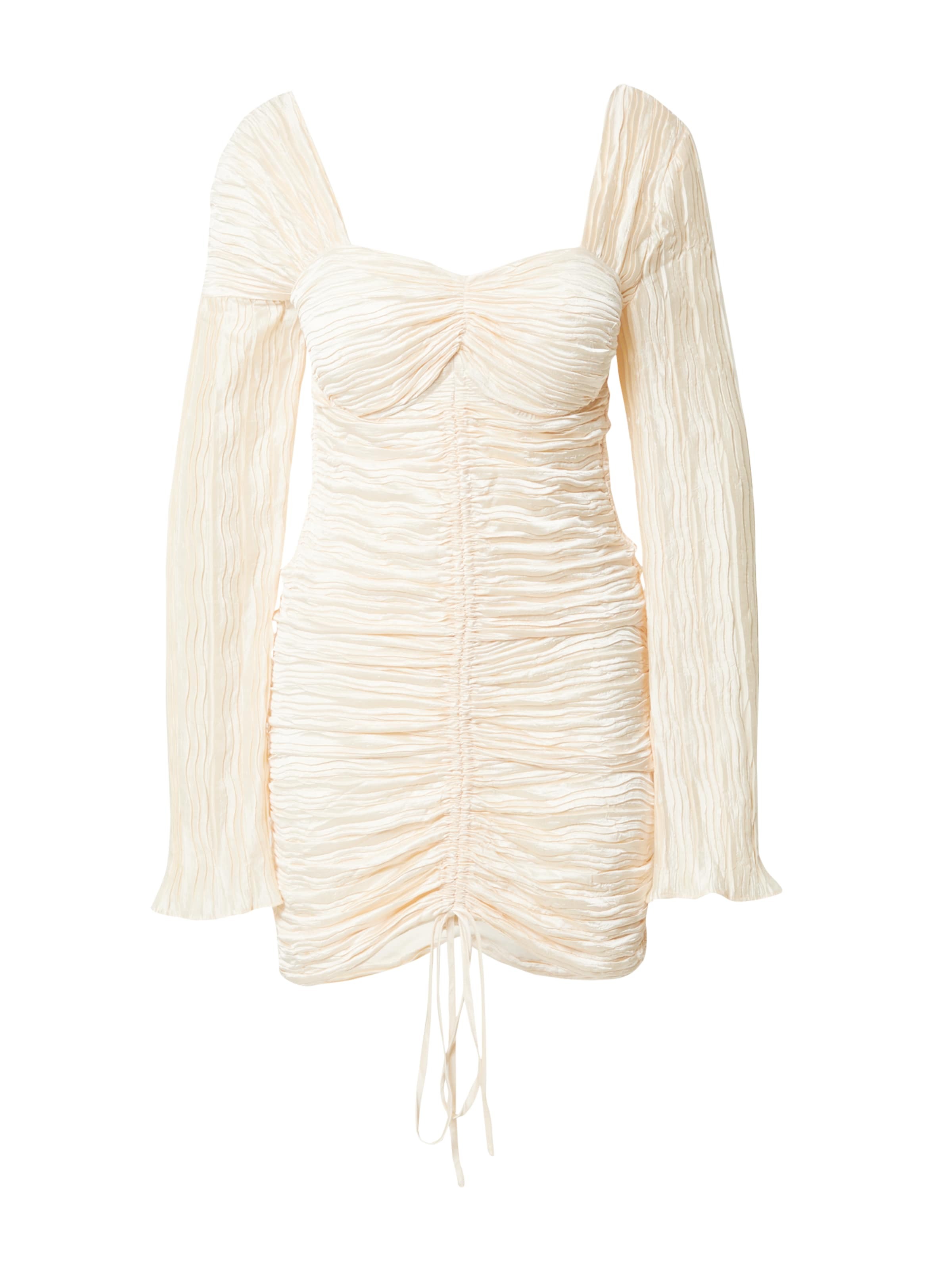 Misspap Koktejl obleka pastelno rumena