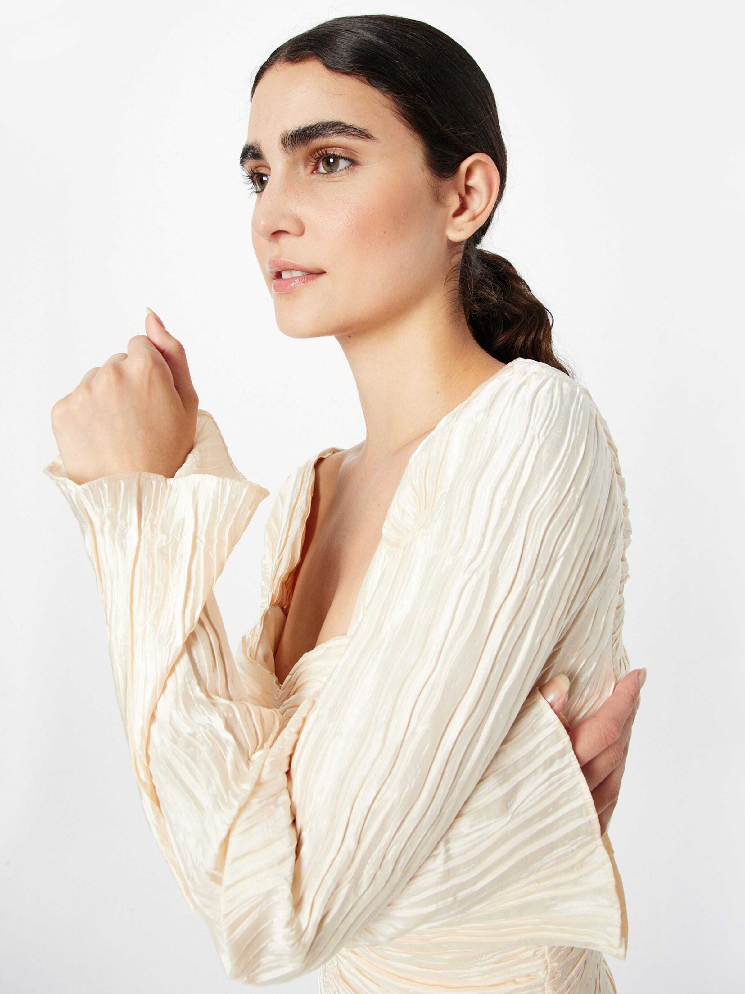 Misspap Koktejl obleka pastelno rumena