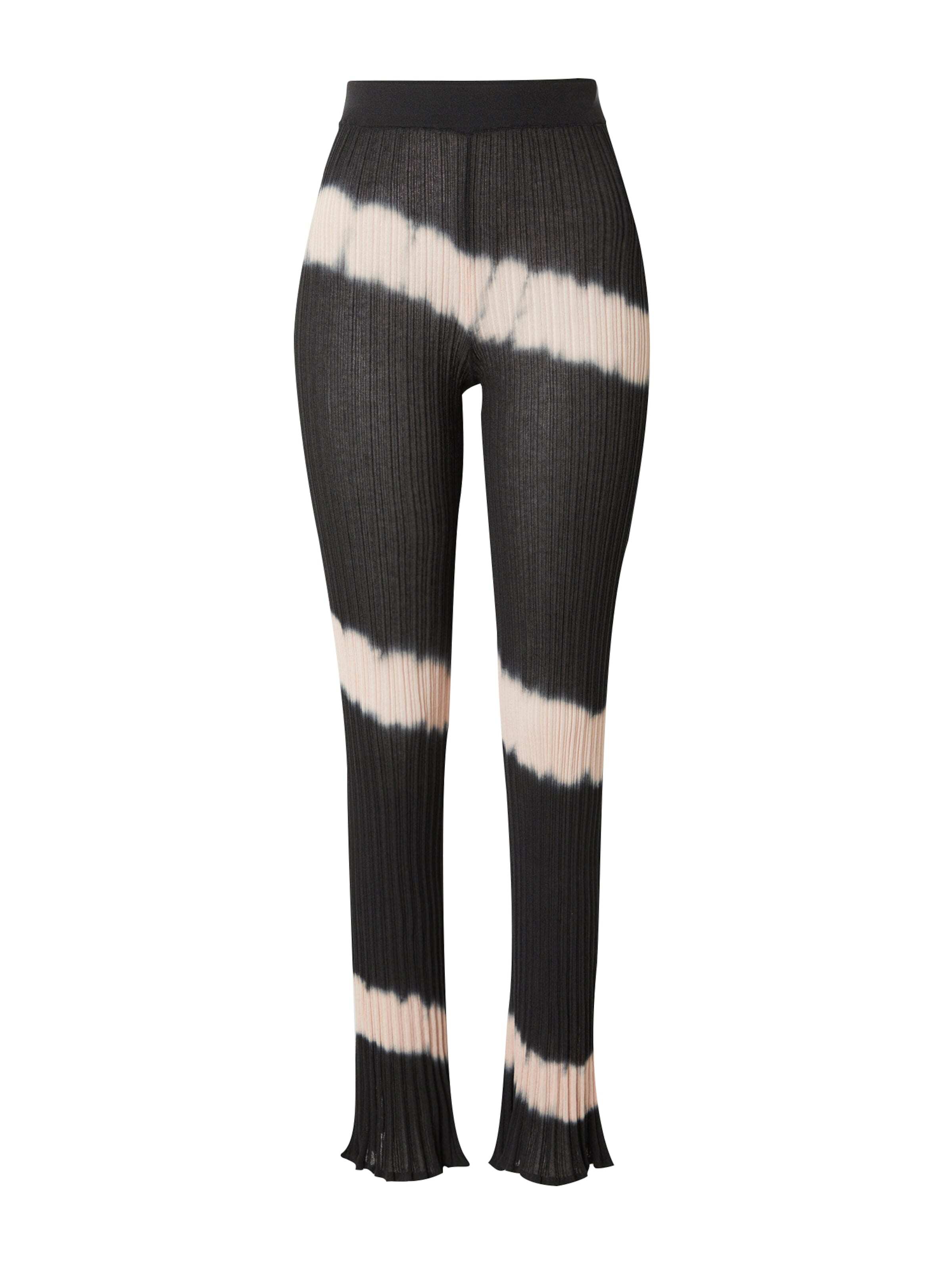 ABOUT YOU x Toni Garrn Hlače 'Rebecca' rosé / črna