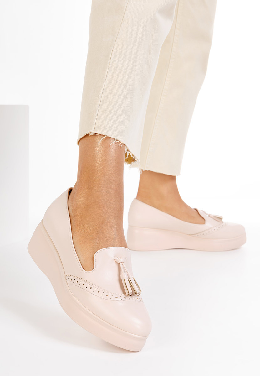 Zapatos Čevlji s platformo Olbia bež