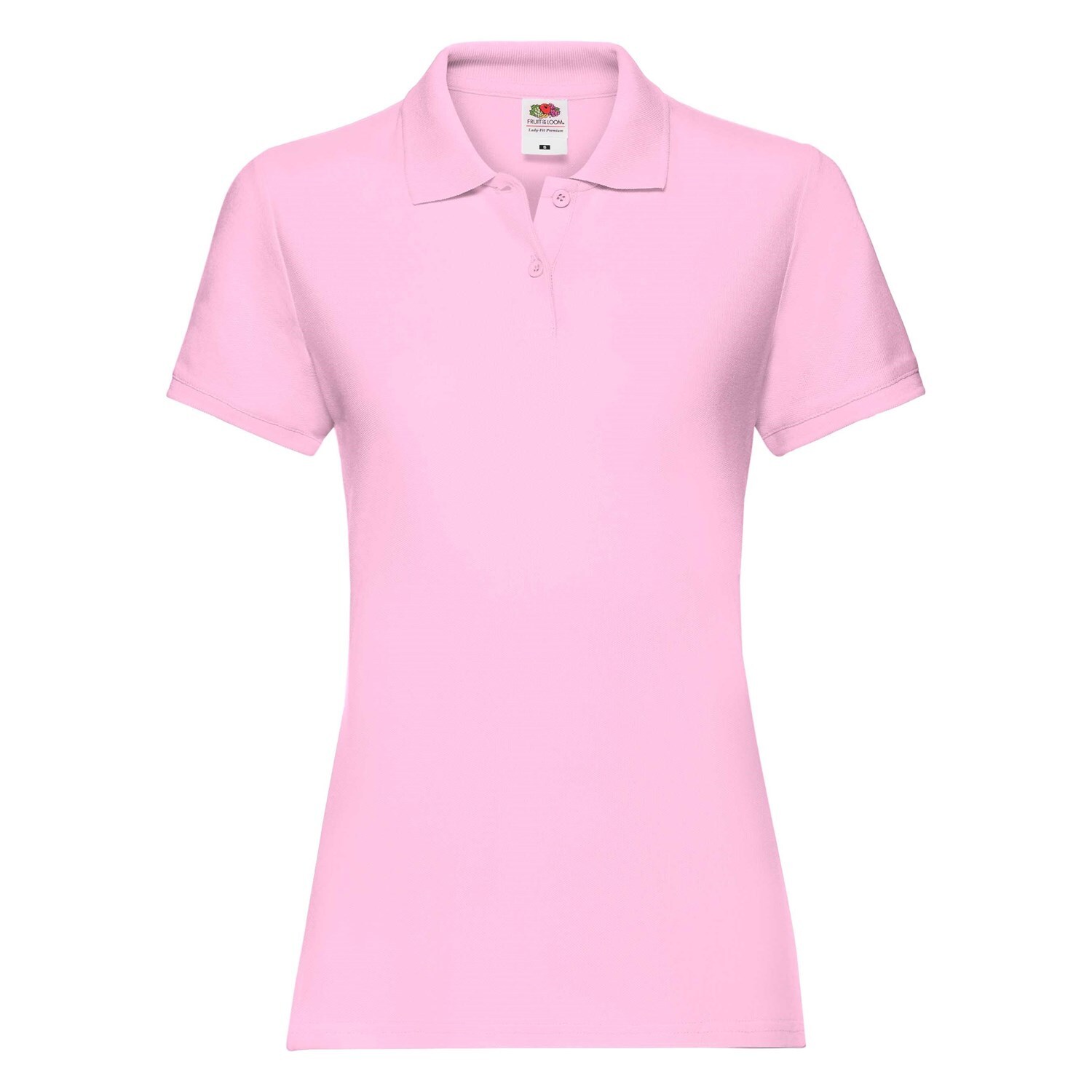 Polo Fruit of the Loom Pink Women's T-shirt