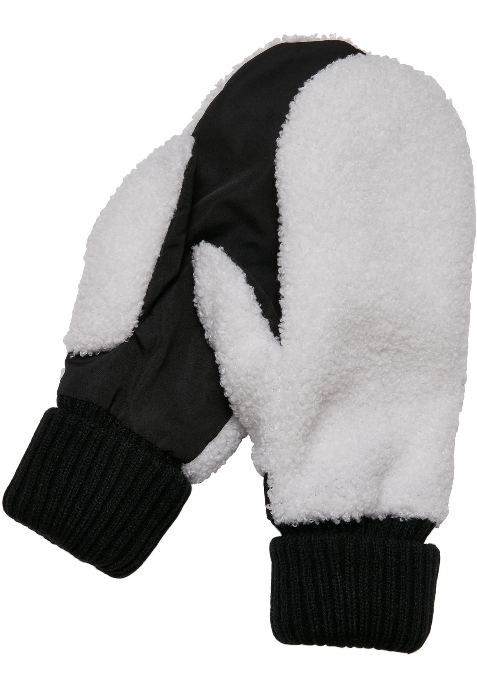 Urban Classics Basic Sherpa gloves black/white