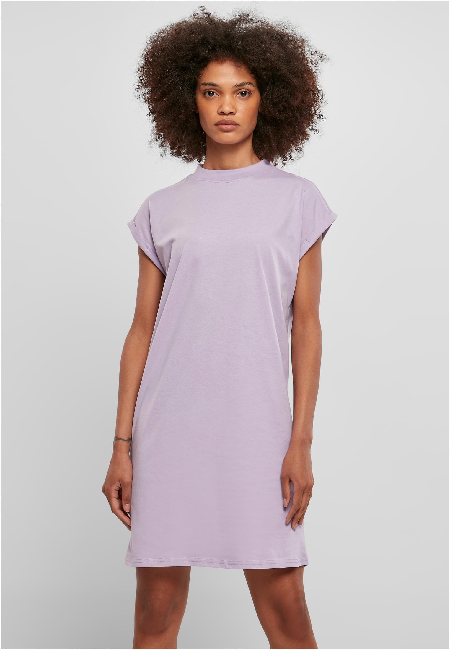 Urban Classics Women's Turtle Extended Shoulder lilac dress