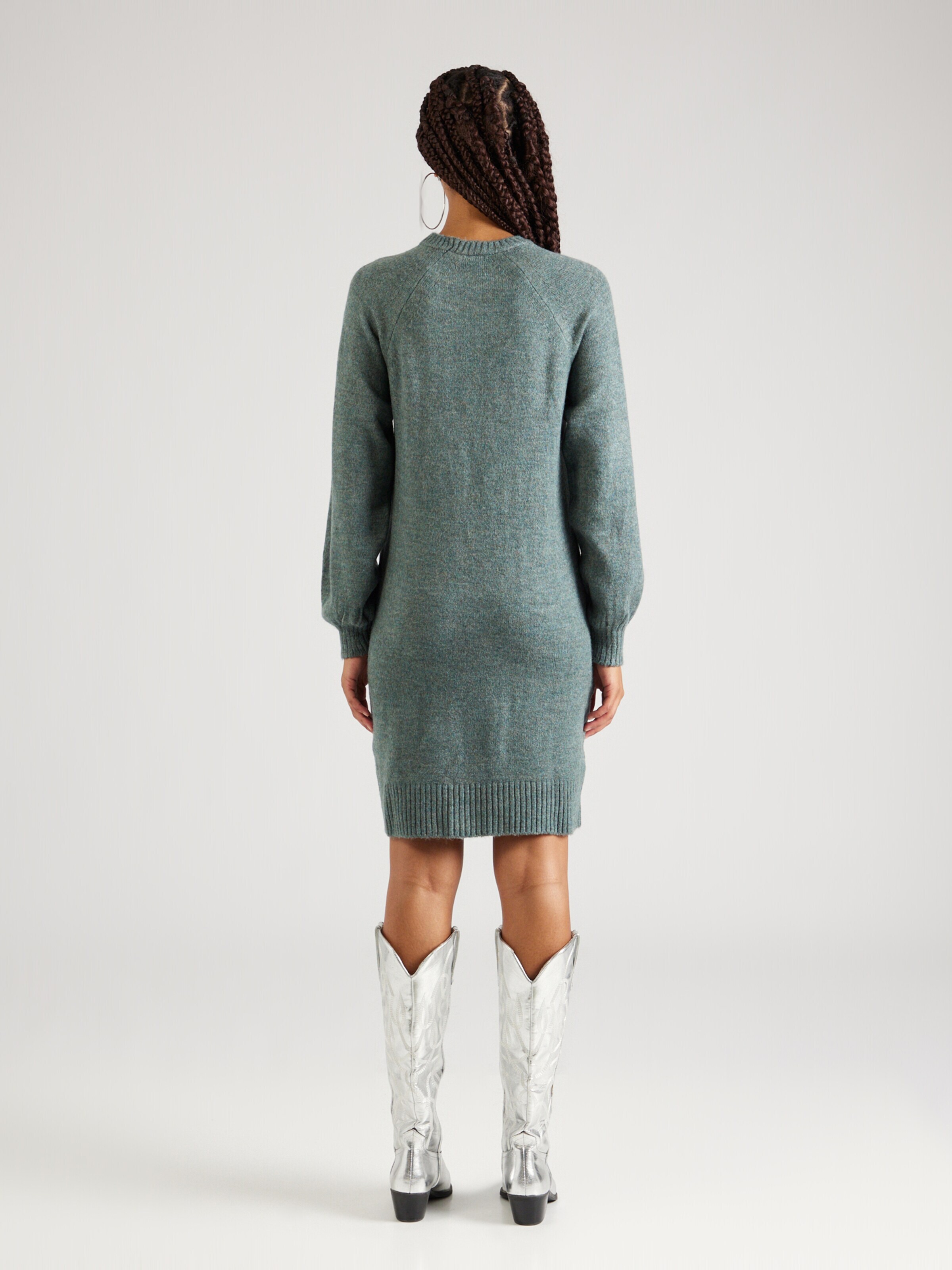 ABOUT YOU Pletena obleka 'Branka' večbarvno zelena