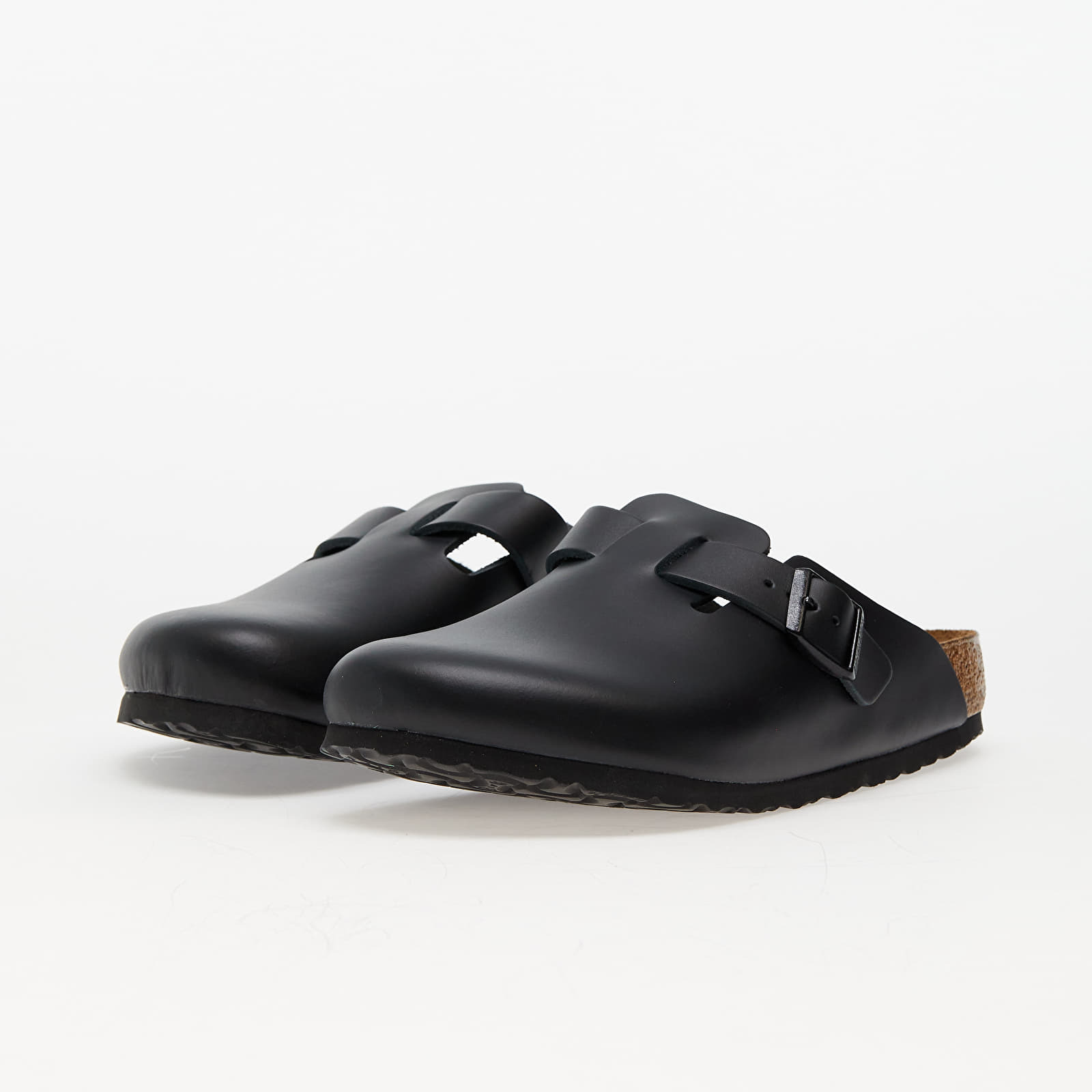 Birkenstock Boston Natural Leather Black