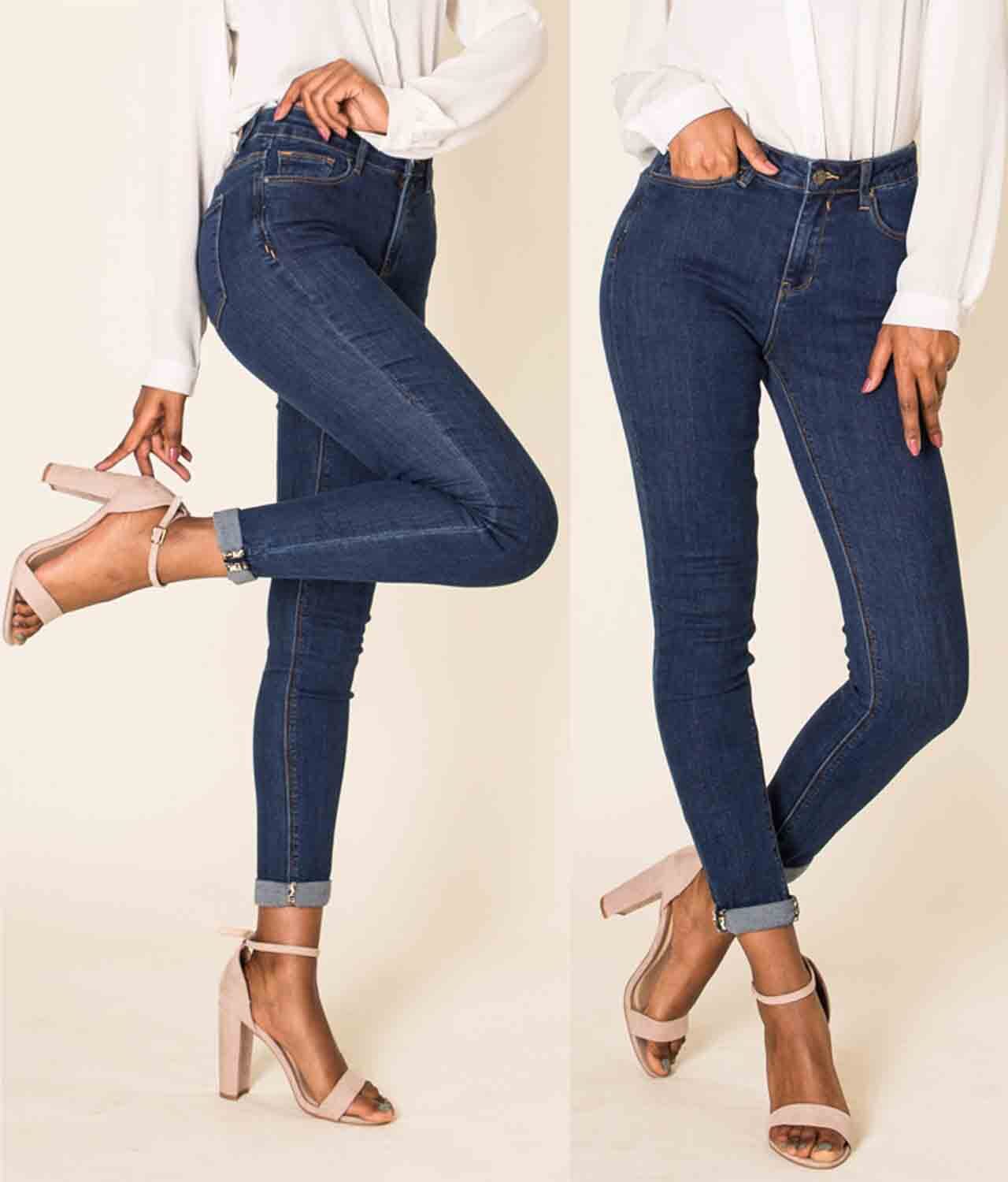 Superfashion Ženske skinny jeans hlače Q1816-8