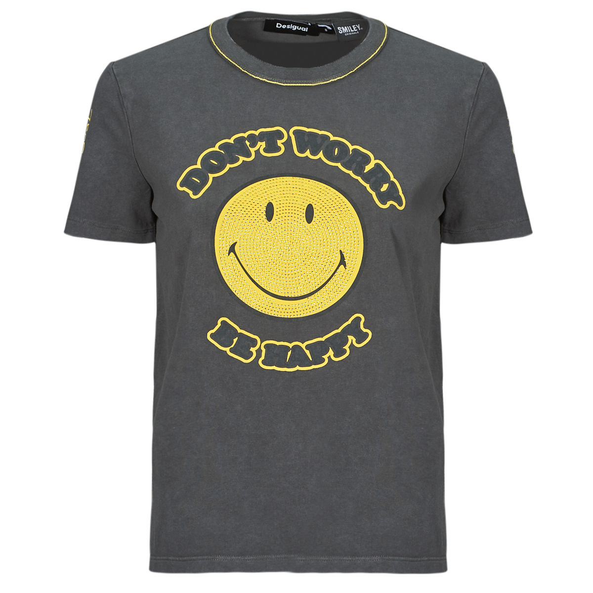Desigual Majice s kratkimi rokavi TS_MORE SMILEY Desigual