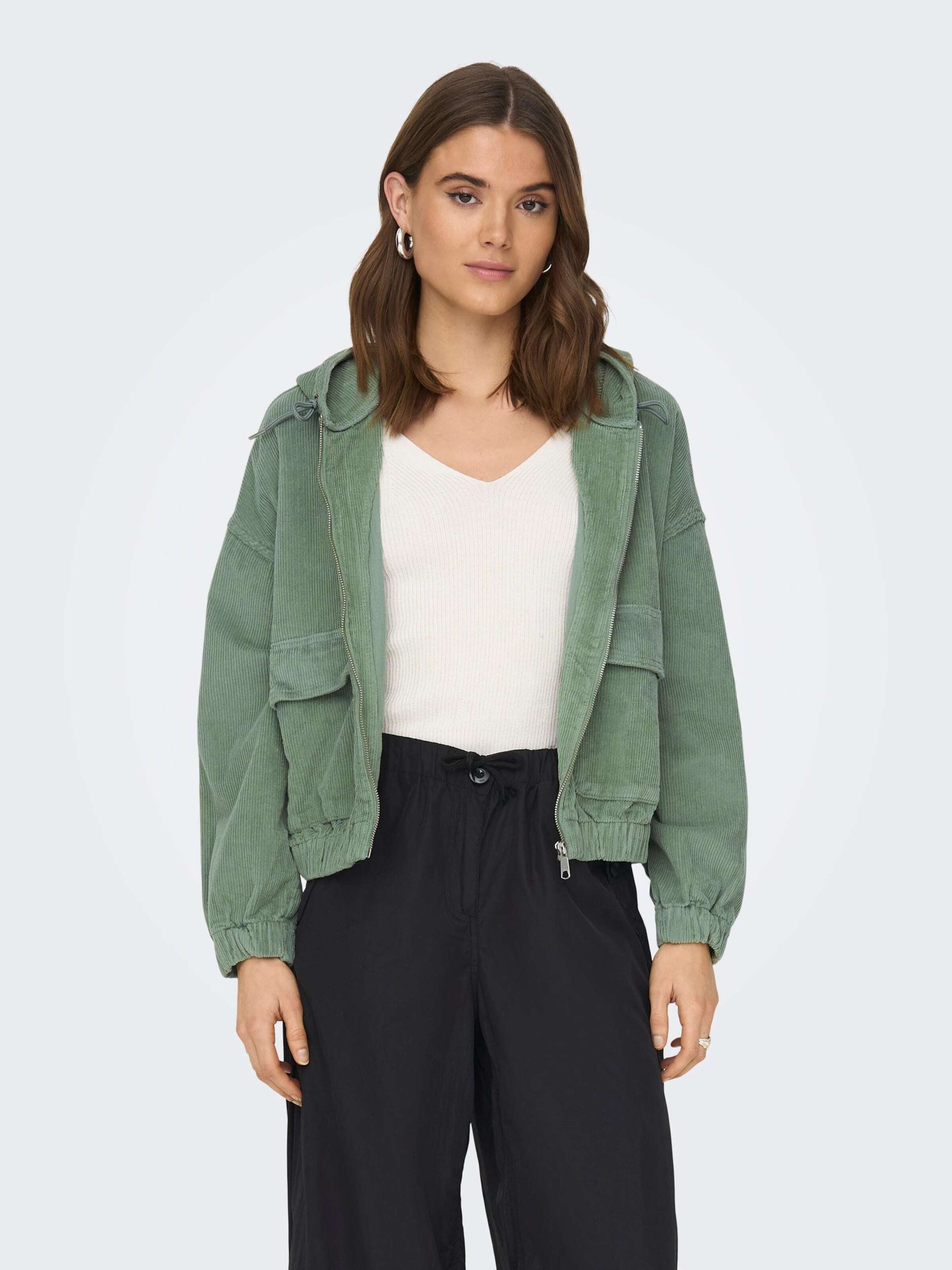 ONLY Prehodna jakna 'ONLKenzie' zelena