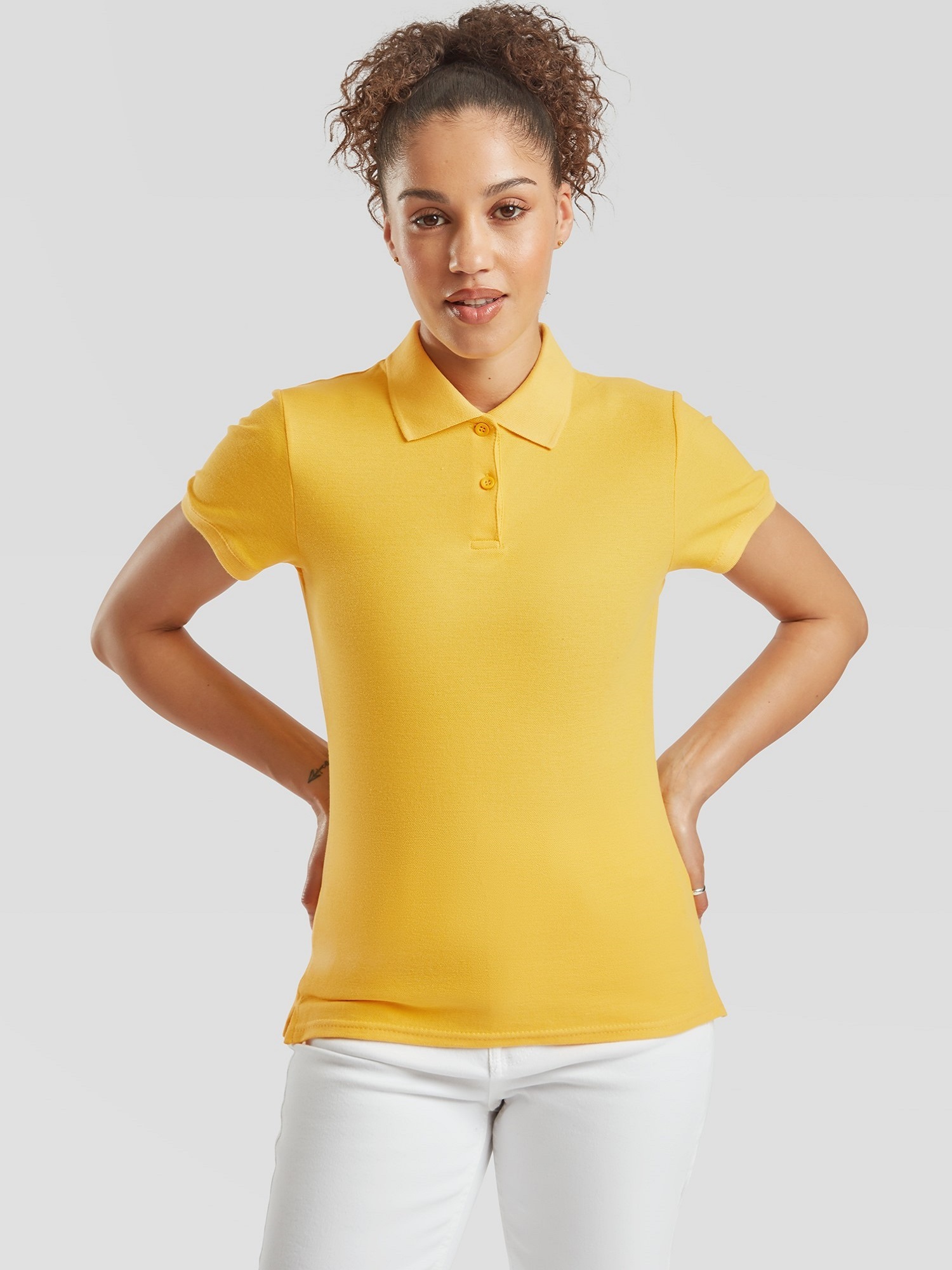 Yellow Polo Fruit of the Loom