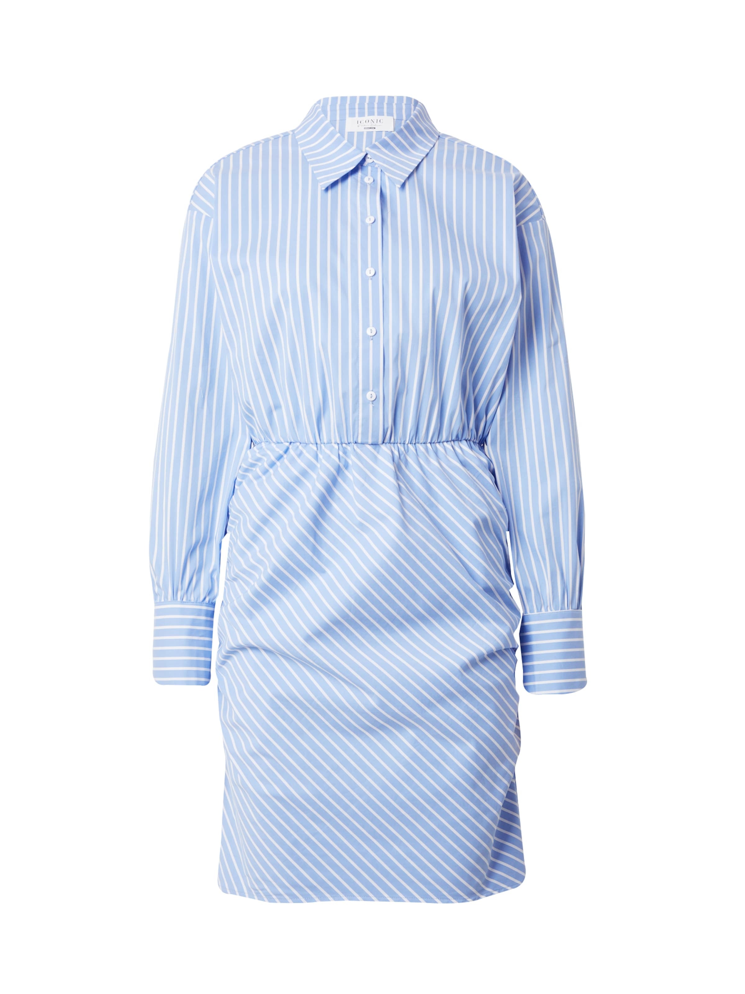 ABOUT YOU x Iconic by Tatiana Kucharova Dolga srajca 'Rose' nebeško modra / bela