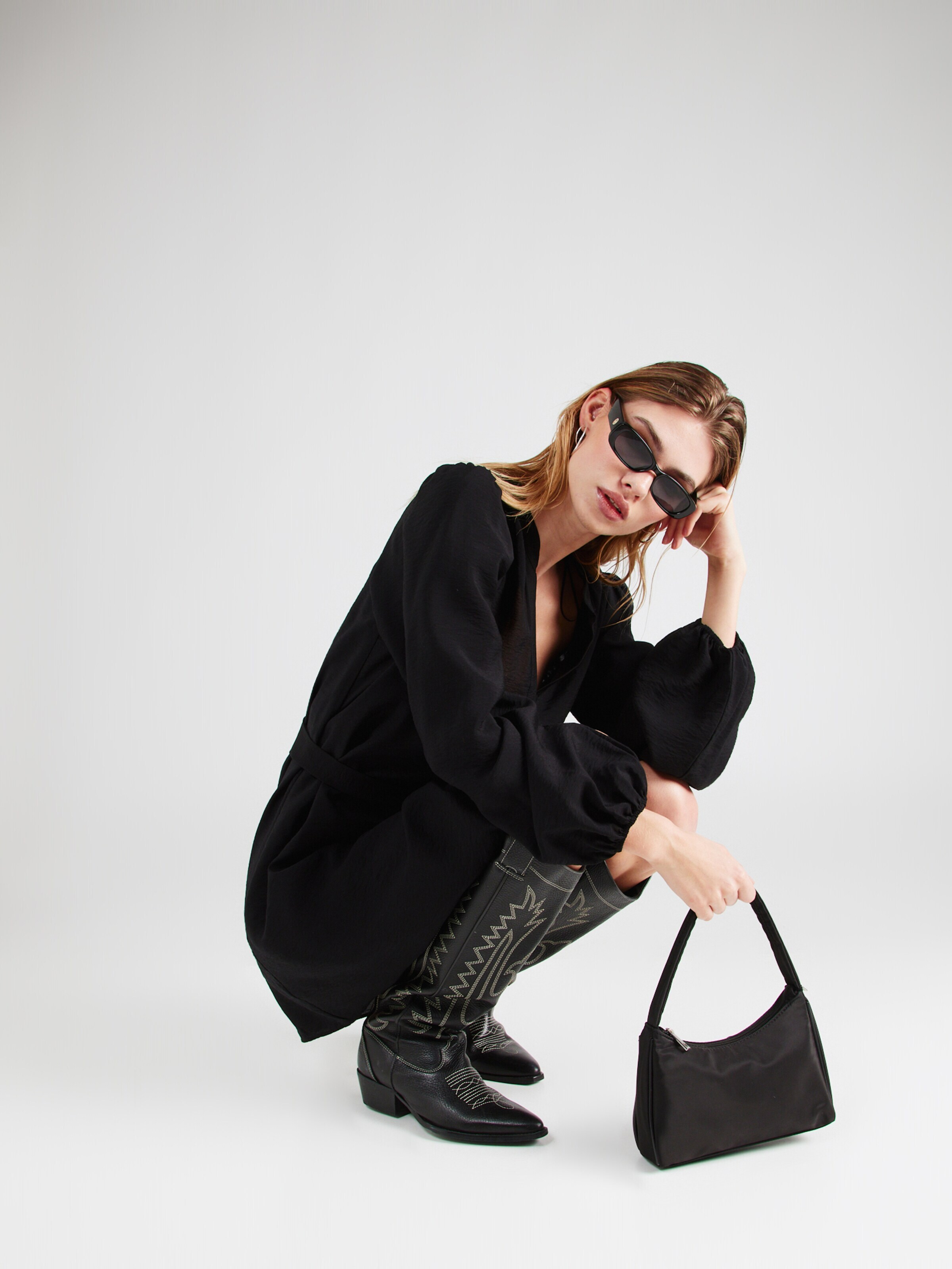 VILA Obleka 'PANDY' črna