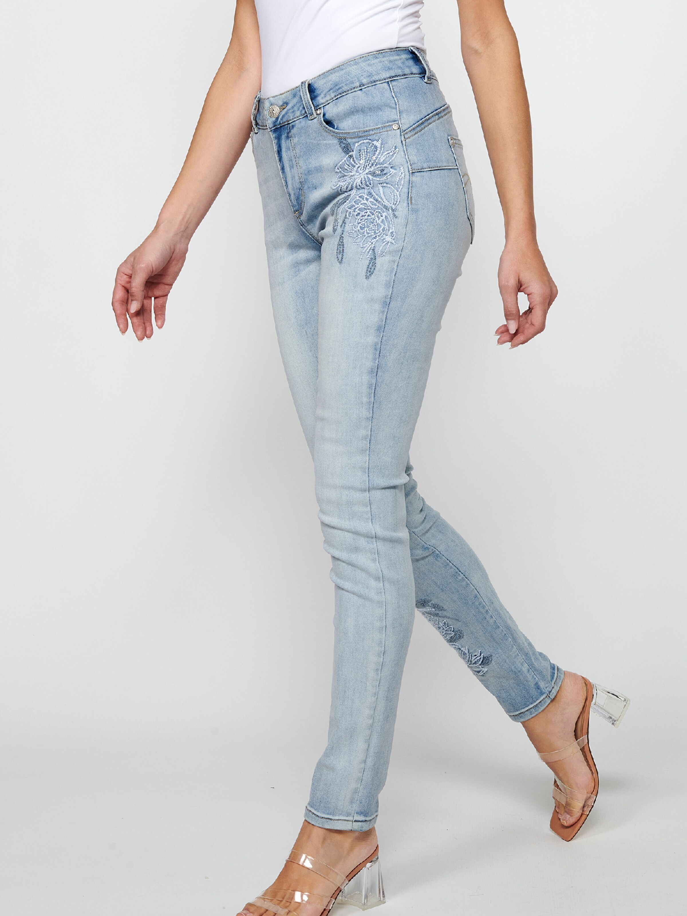 KOROSHI Kavbojke svetlo modra