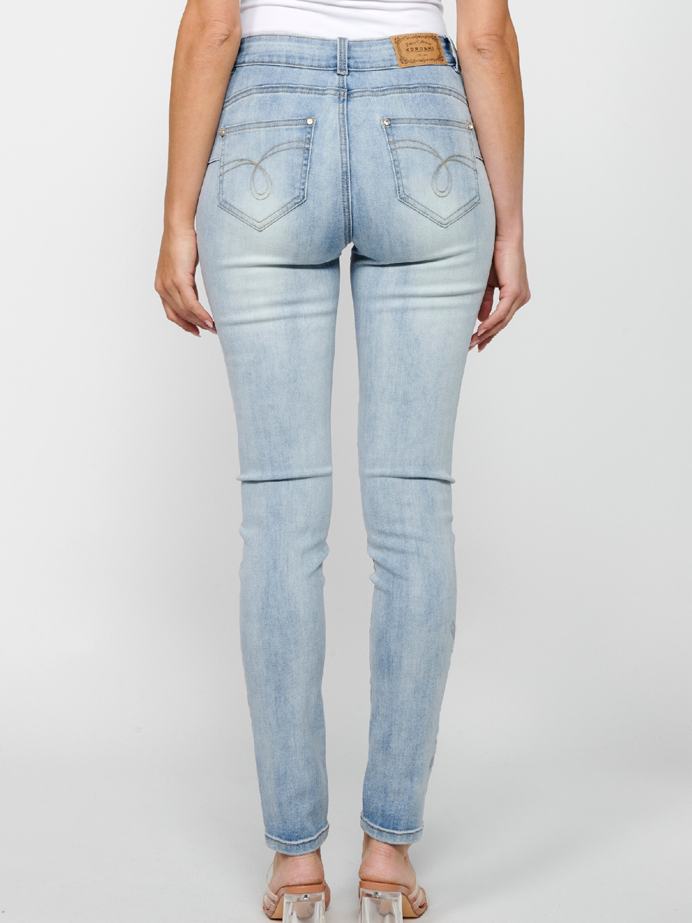 KOROSHI Kavbojke svetlo modra