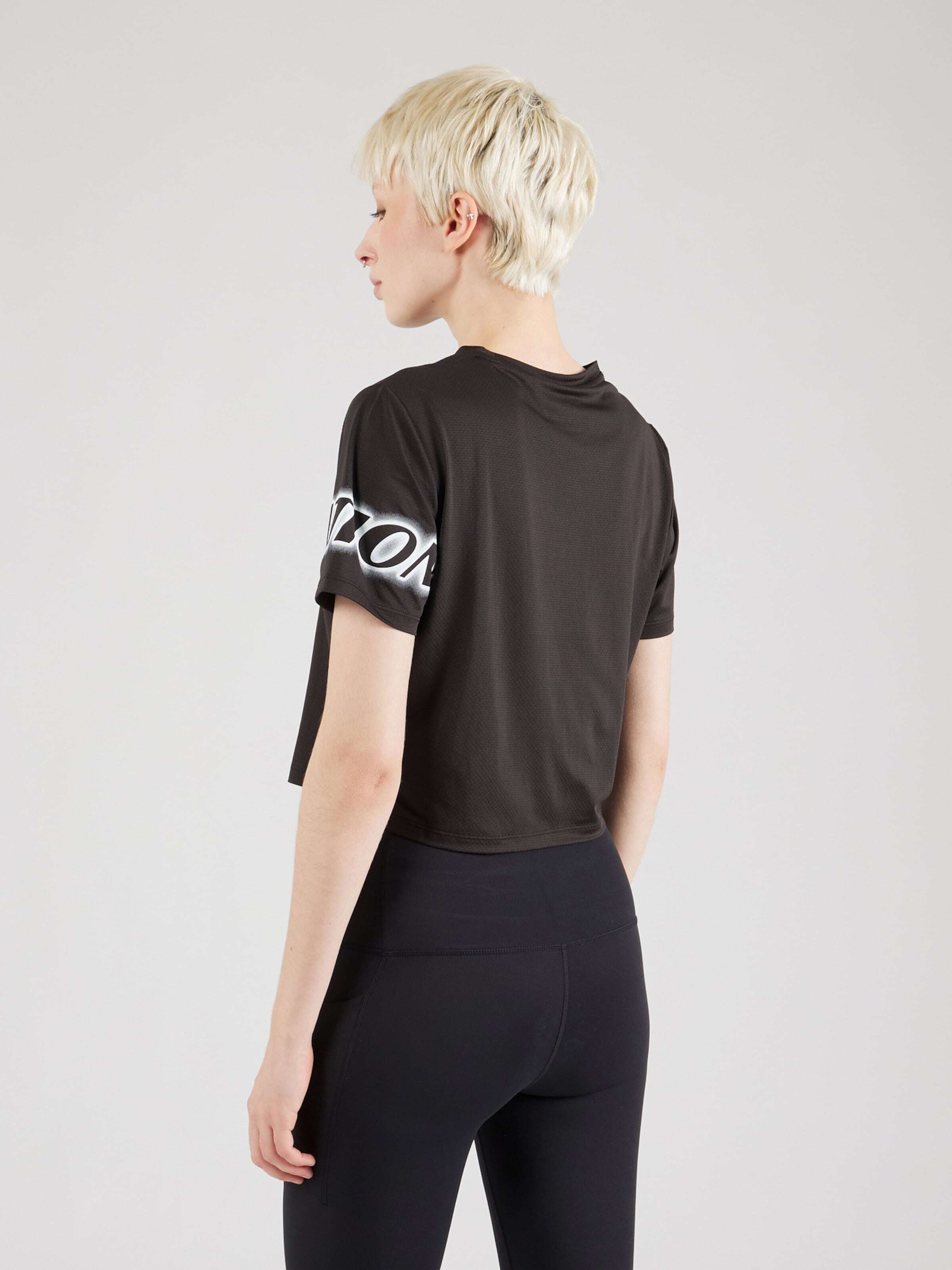 P.E Nation Funkcionalna majica 'Tiebreak Air' črna / bela