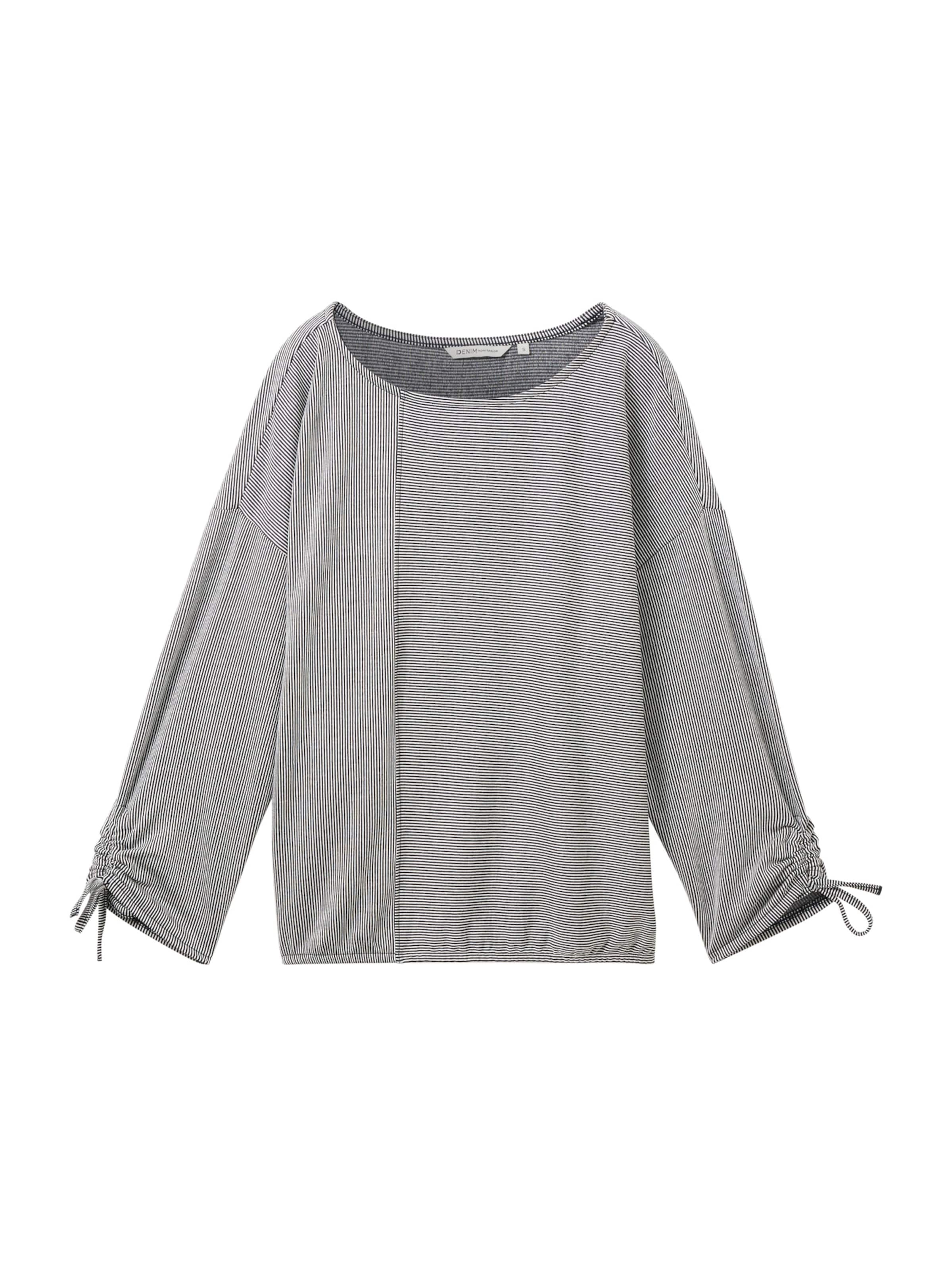 TOM TAILOR DENIM Majica mornarska / off-bela