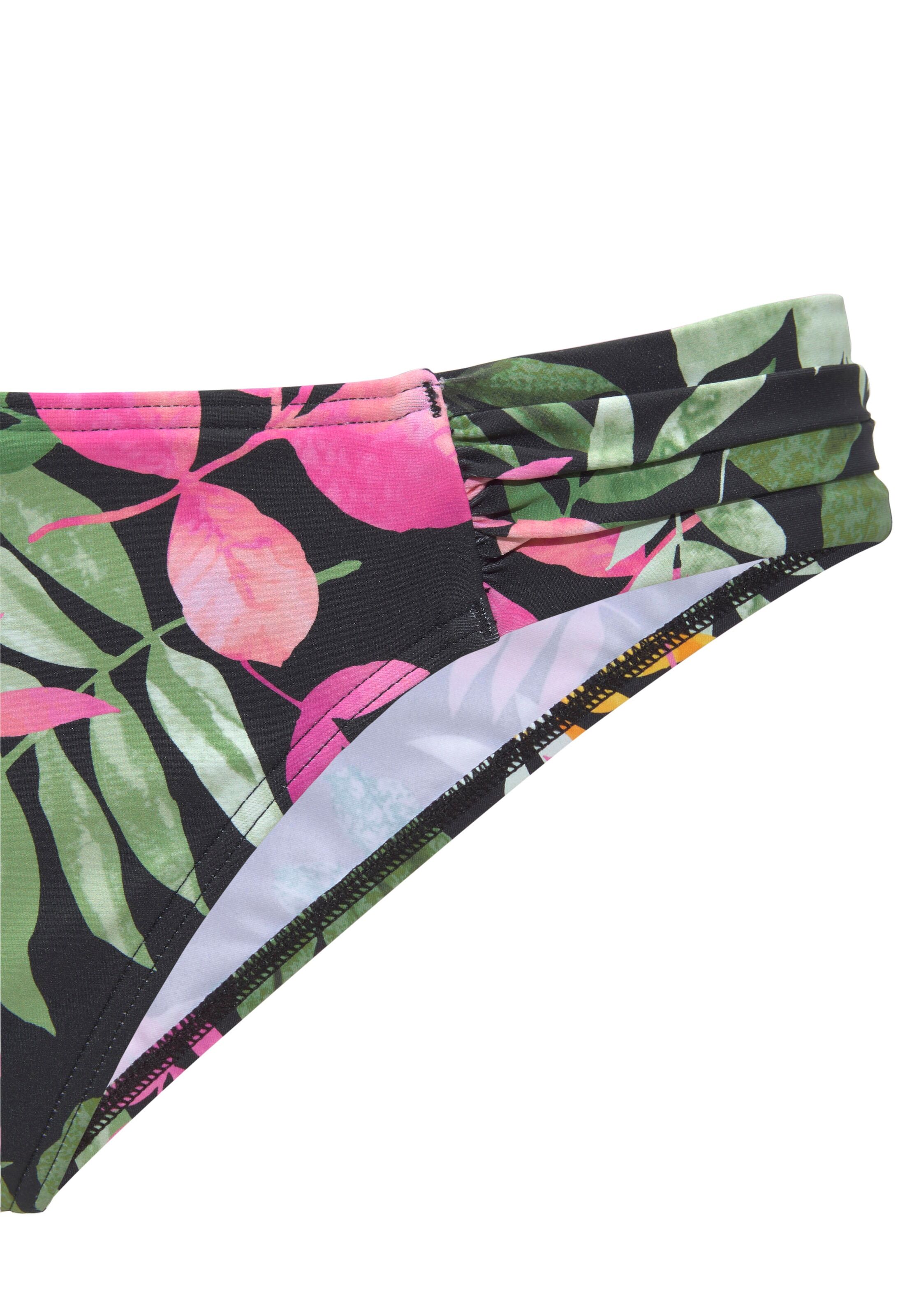 VIVANCE Bikini hlačke zelena / oranžna / roza / črna