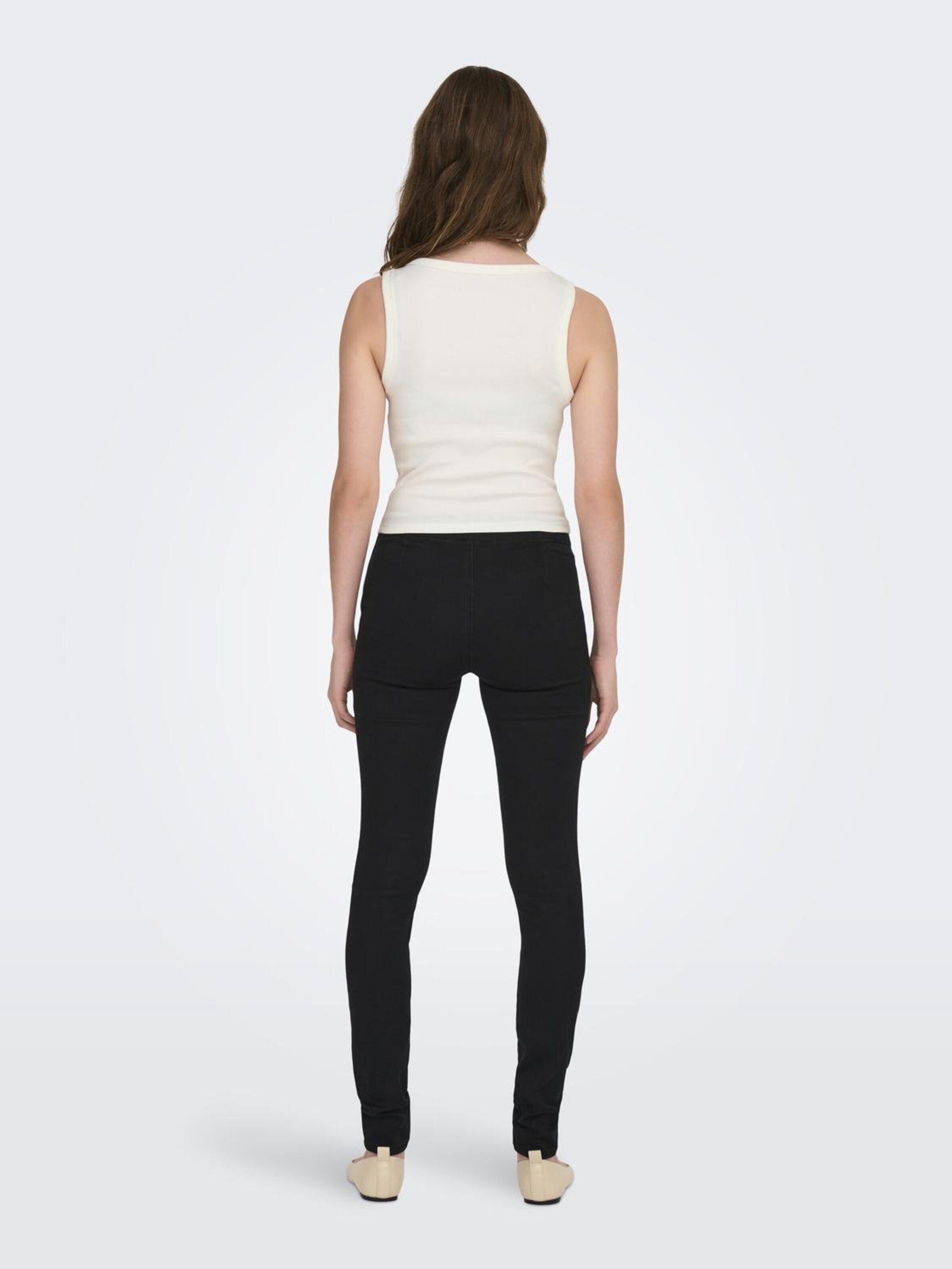 ONLY Top 'ONLEasy' črna / bela