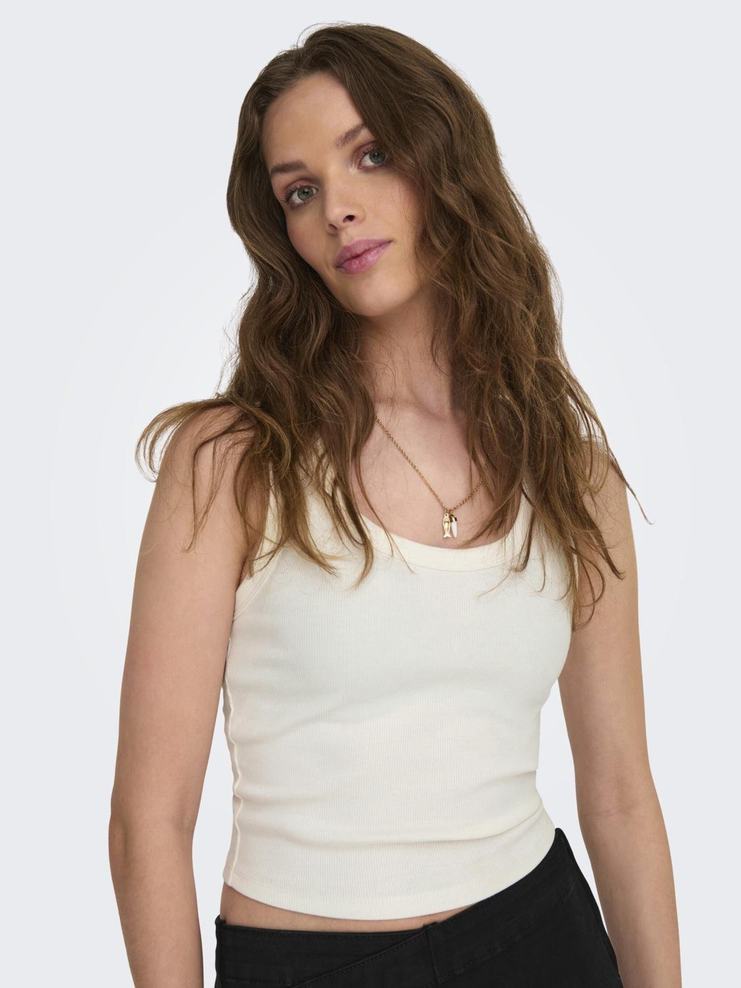 ONLY Top 'ONLEasy' črna / bela