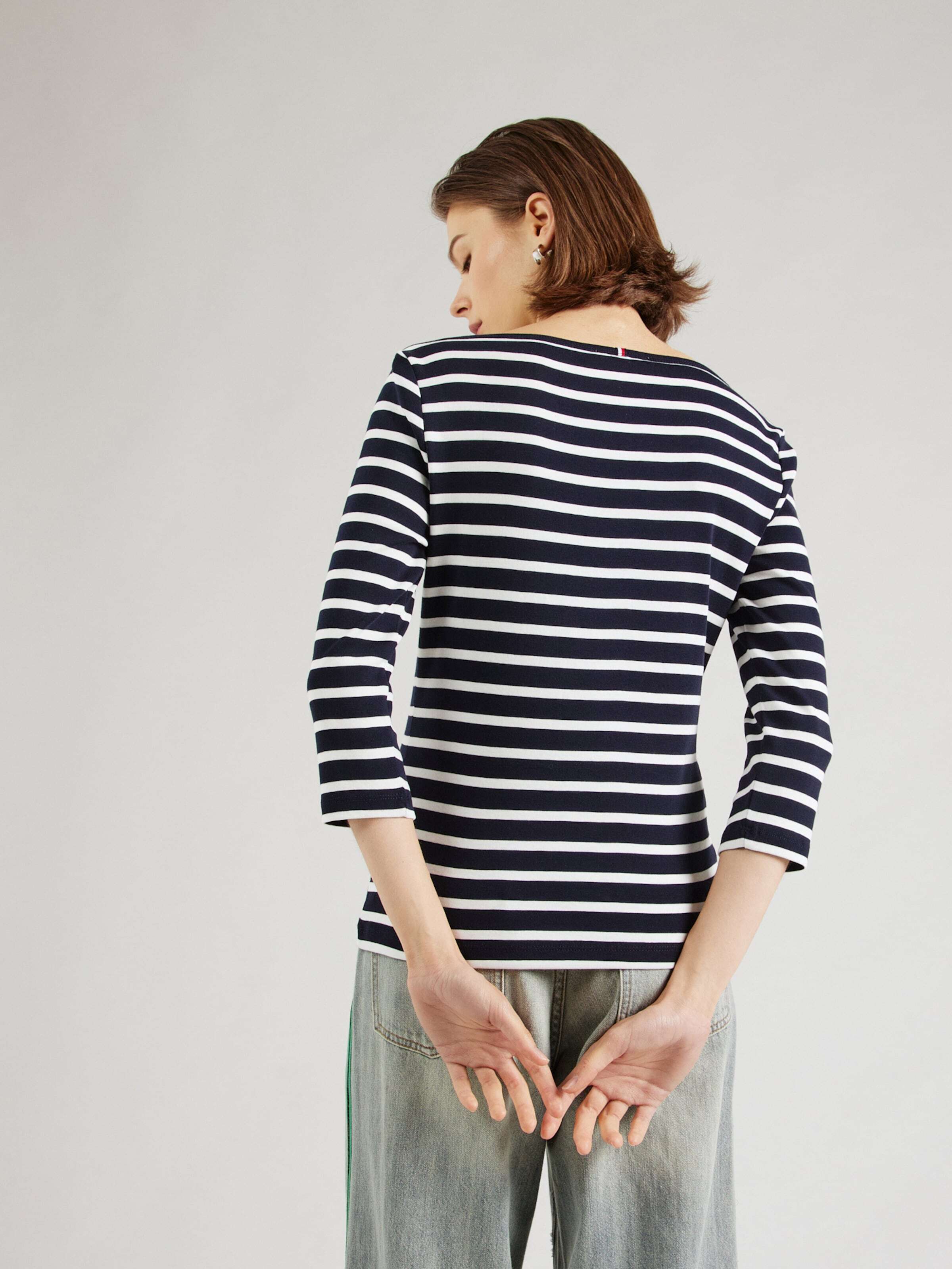 TOMMY HILFIGER Majica 'NEW CODY' marine / rdeča / bela