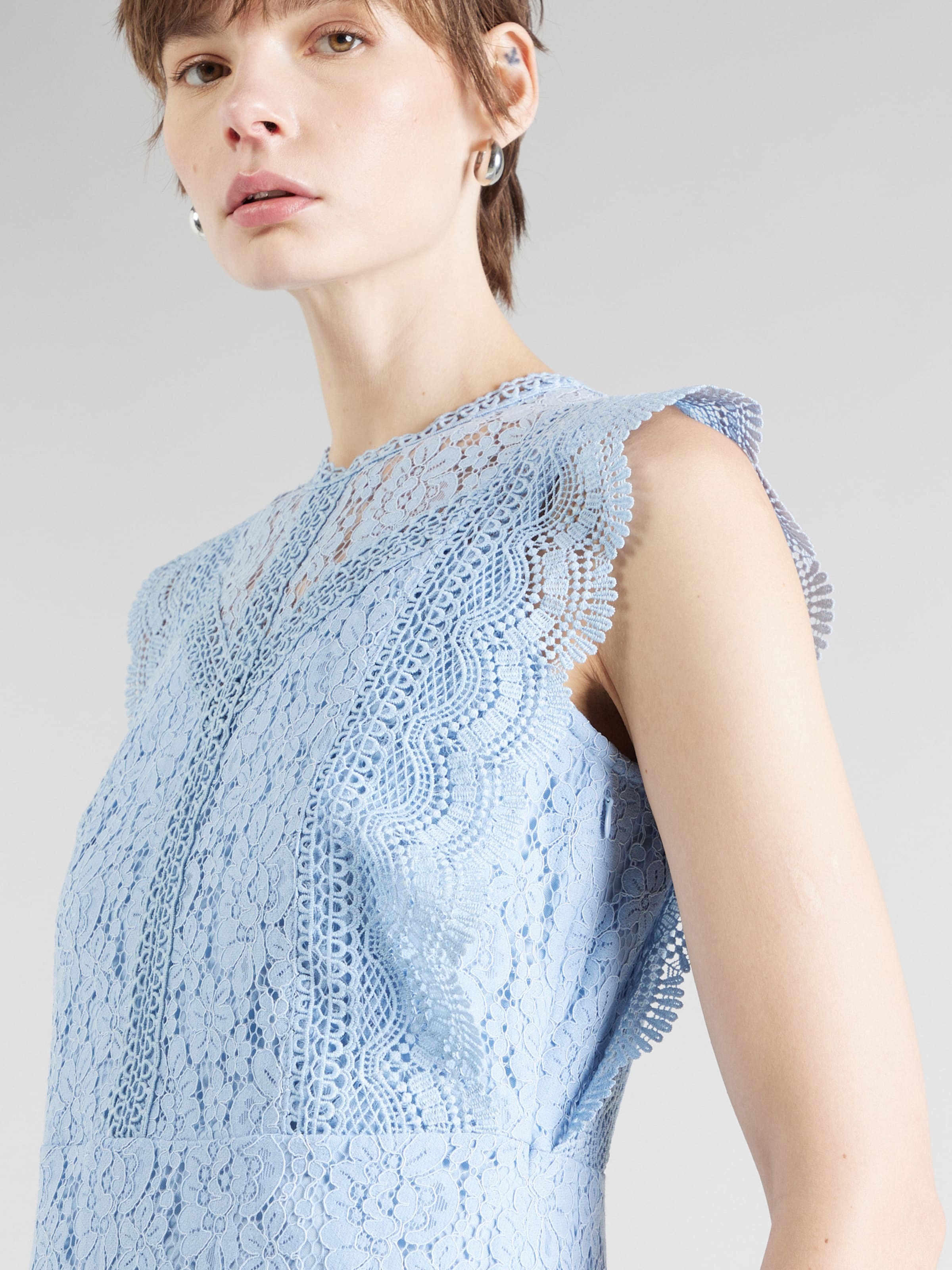 ONLY Koktejl obleka 'ONLNEW KARO' svetlo modra