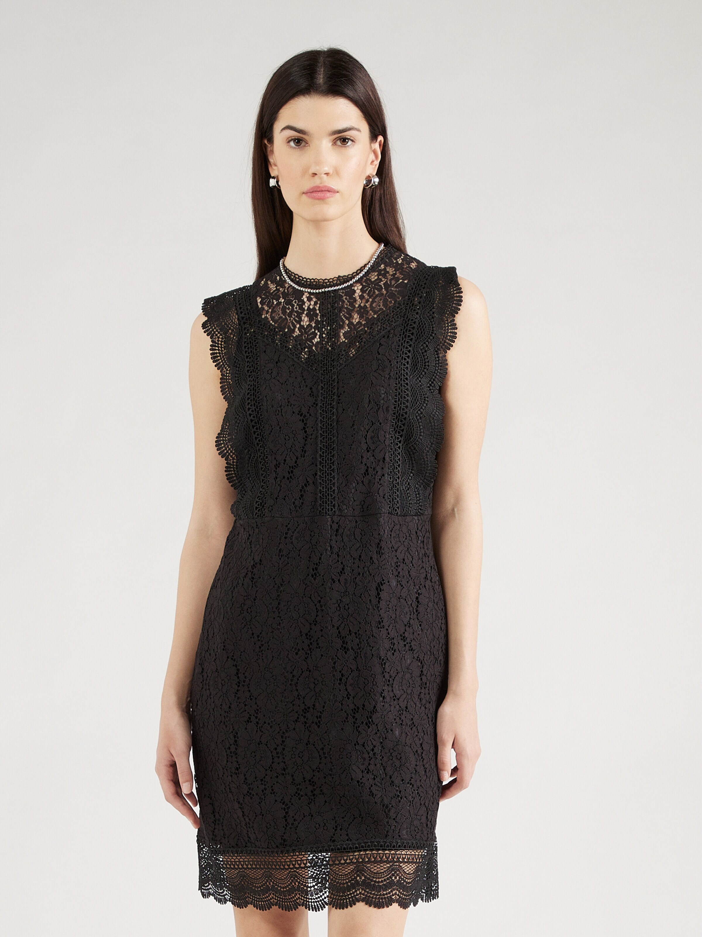 ONLY Koktejl obleka 'ONLNEW KARO' črna