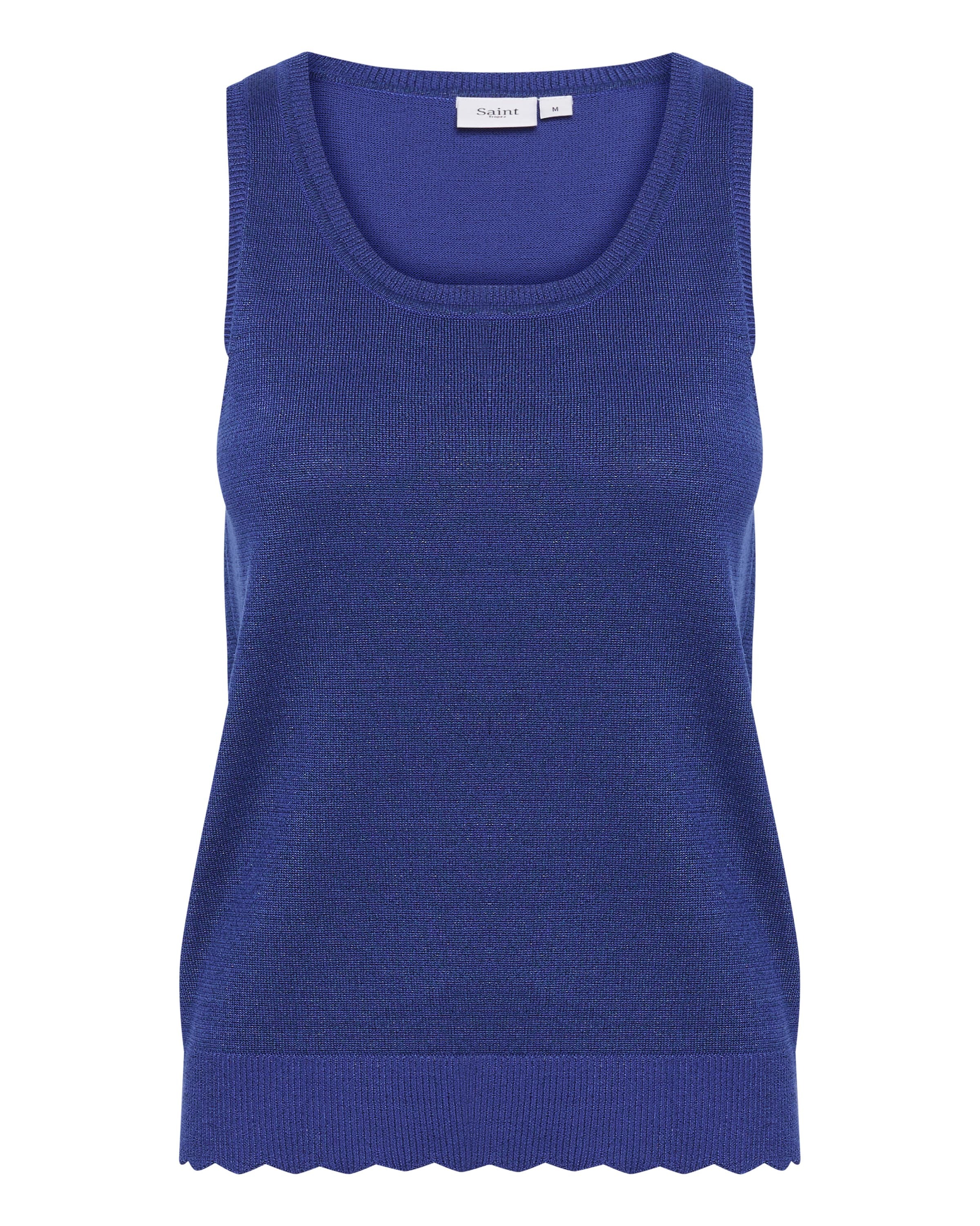 SAINT TROPEZ Top z naramnicami 'Mila' vijolično modra / temno liila