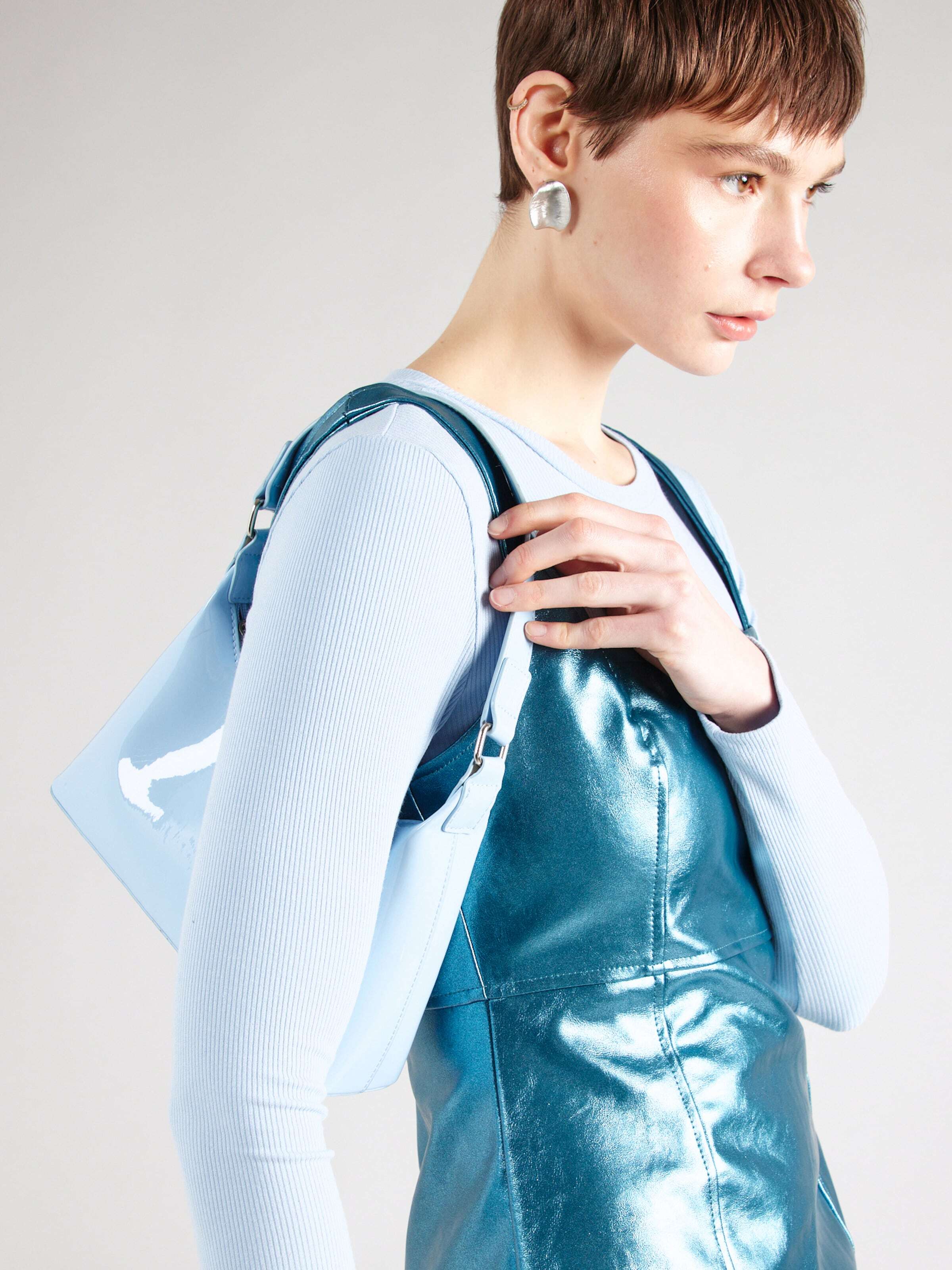 Nasty Gal Koktejl obleka cijansko modra