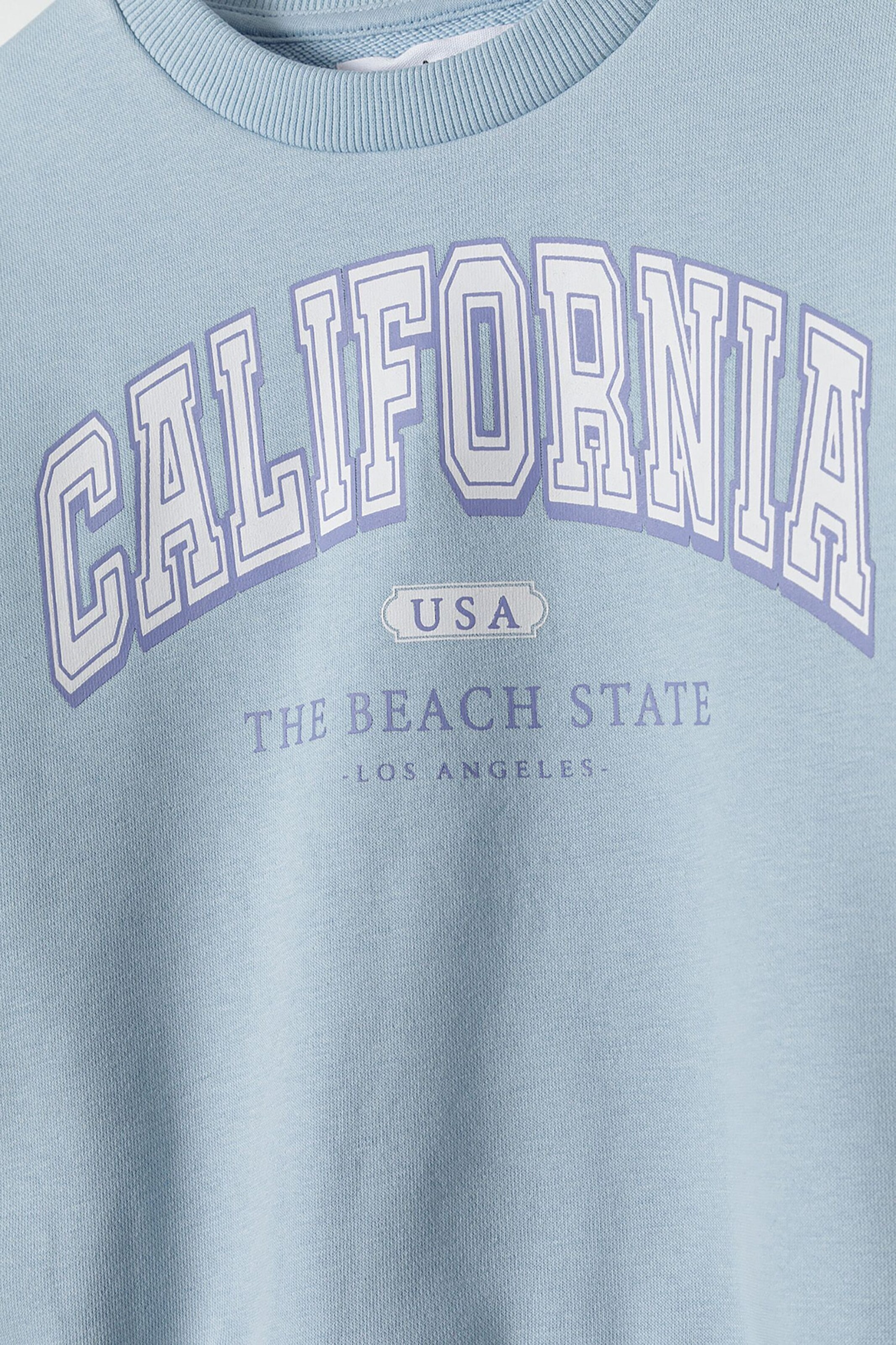 MINOTI Majica modra / svetlo modra / bela