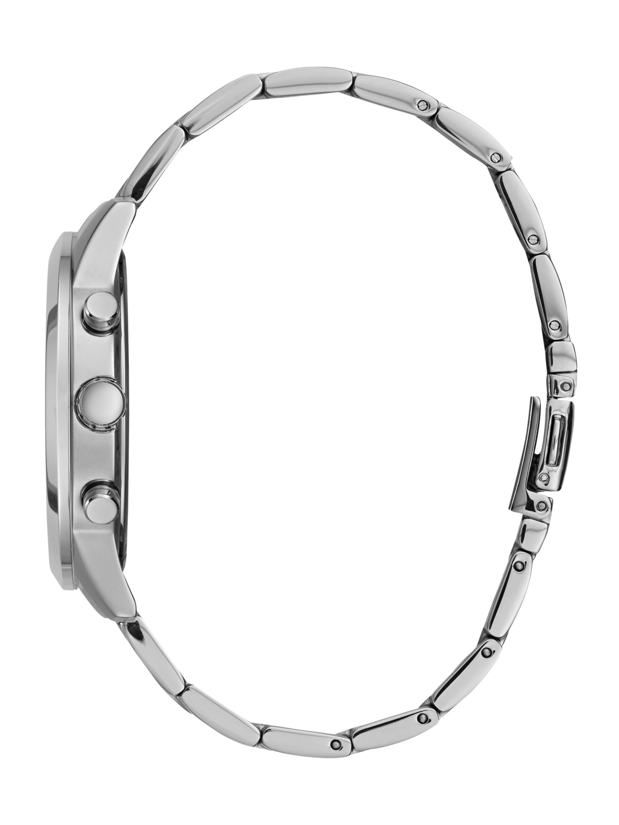 GUESS Analogna ura 'Solar' črna / srebrna