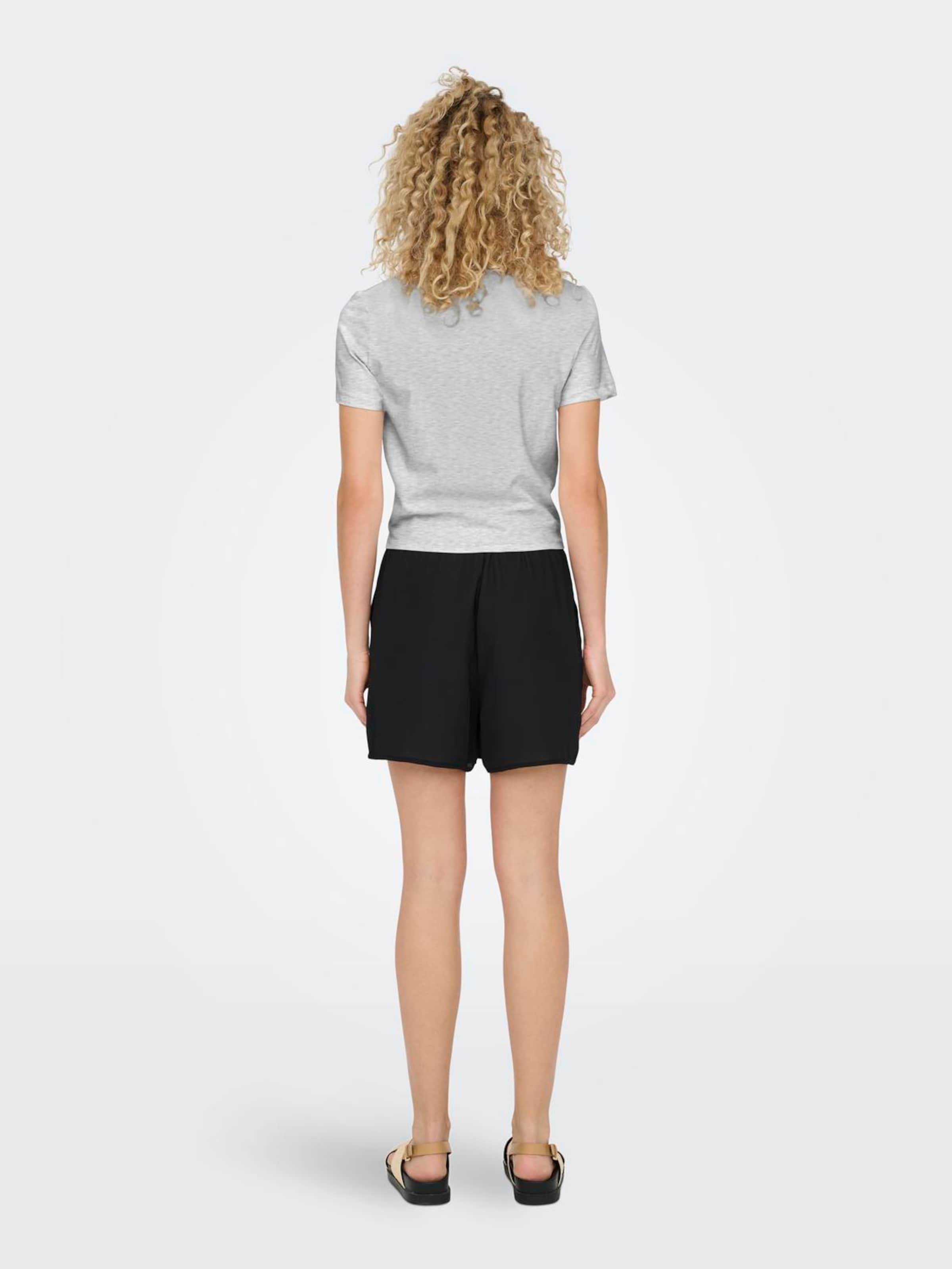 ONLY Majica 'ONLKITA' pegasto siva / staro roza