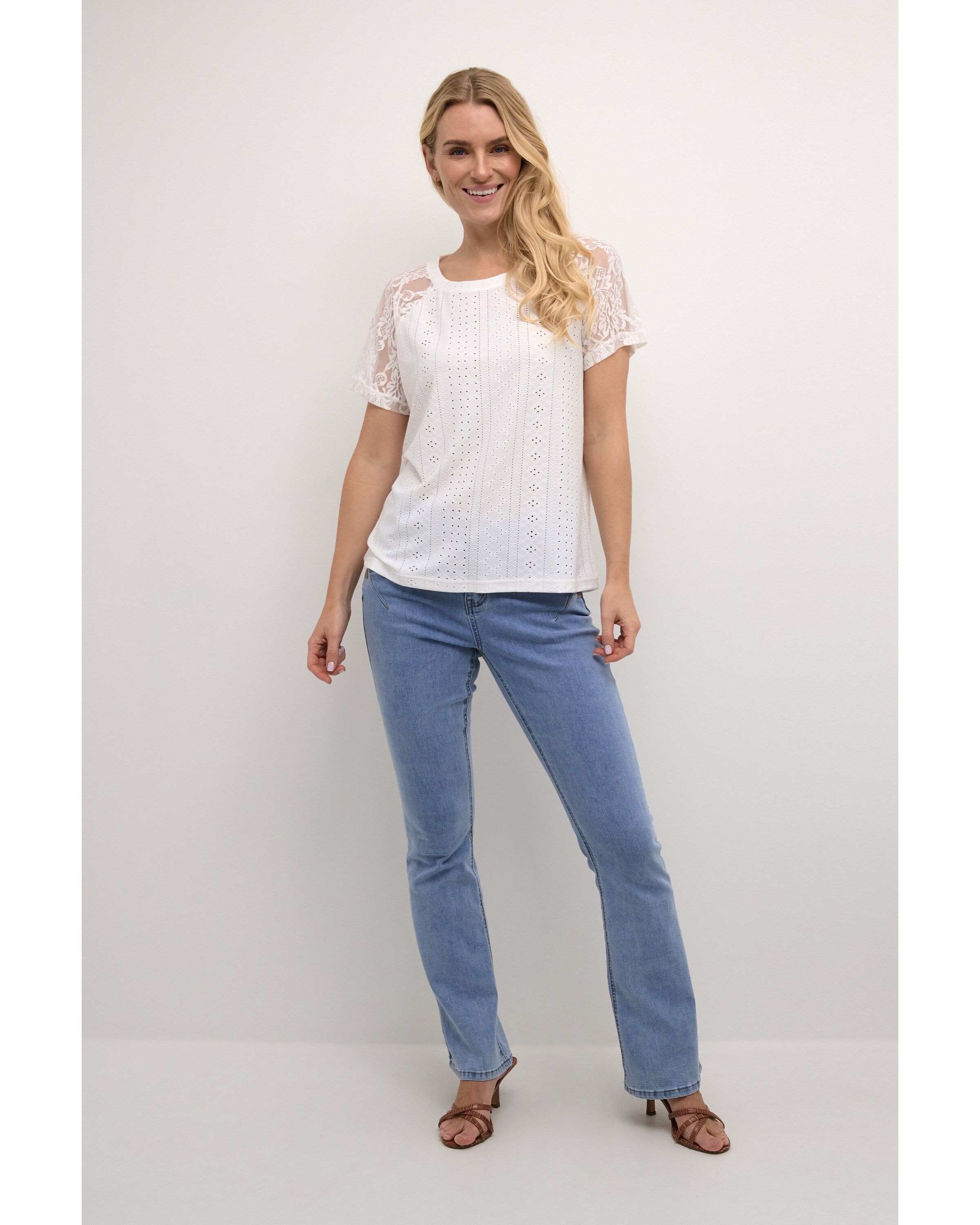 Cream Majica 'Lone' bela