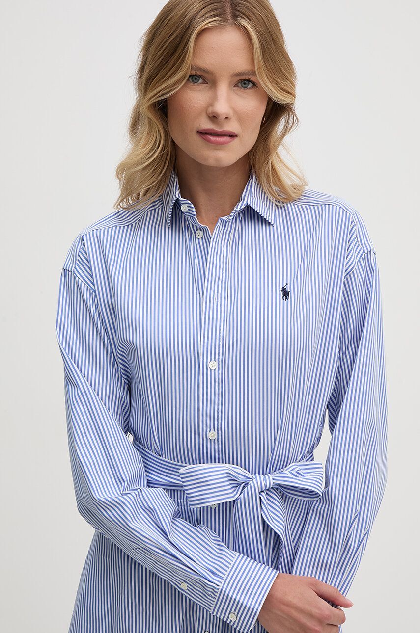 Bombažna obleka Polo Ralph Lauren