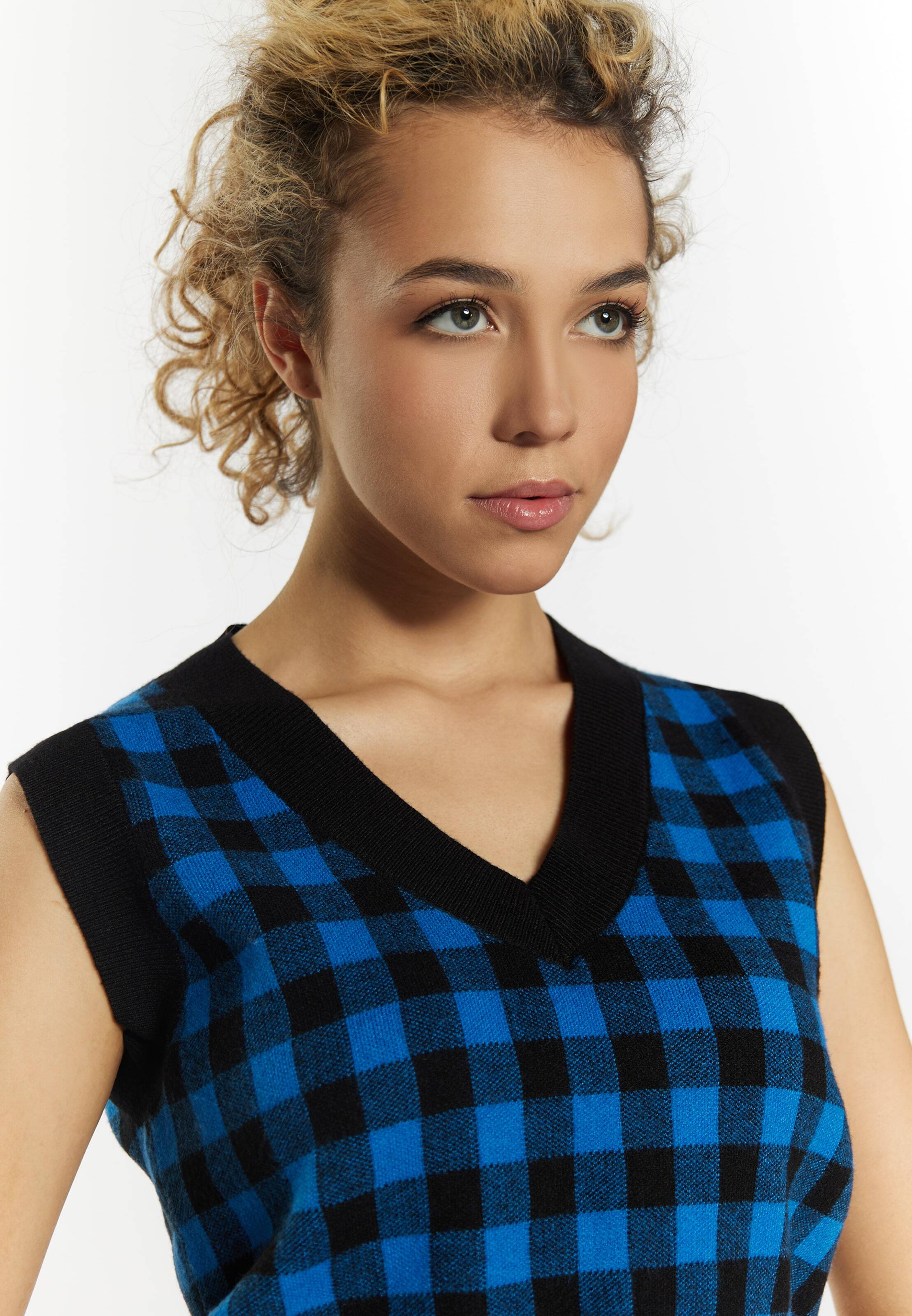 myMo ROCKS Pulover modra / črna