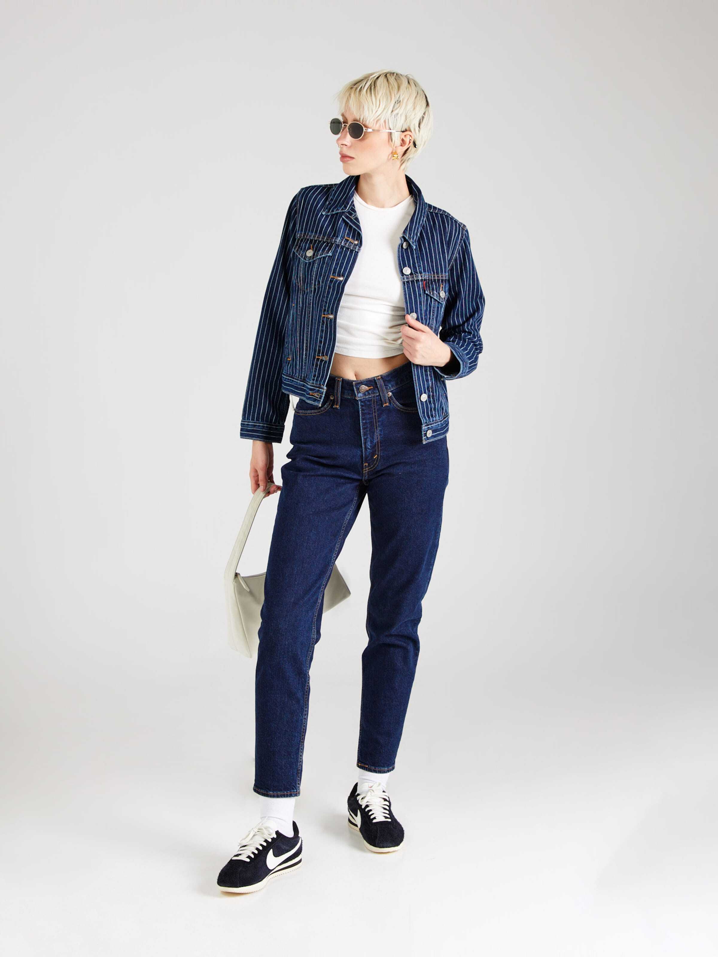 LEVI'S  Kavbojke '80's Mom' temno modra