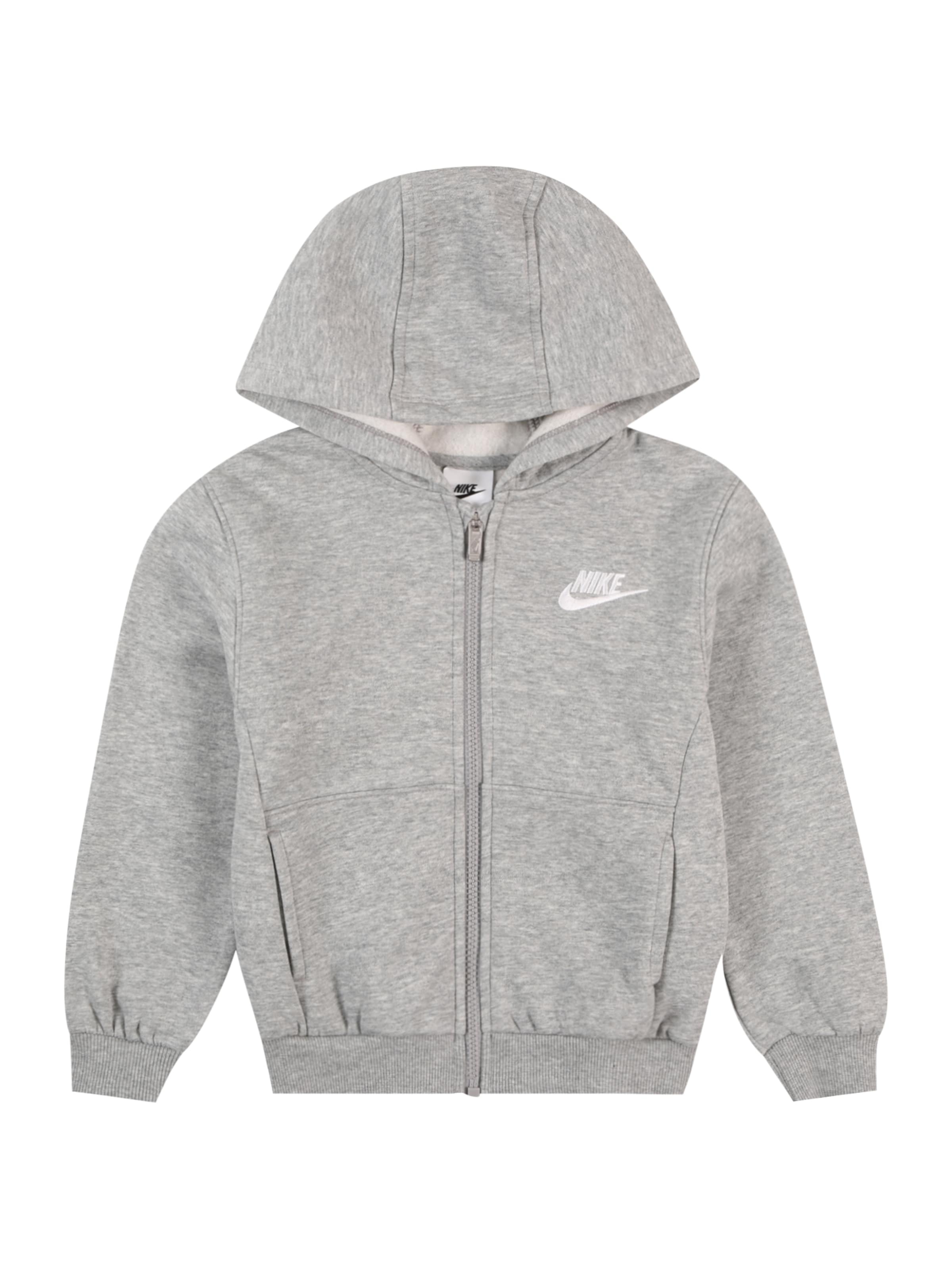 Nike Sportswear Jopa na zadrgo 'CLUB FLEECE' pegasto siva